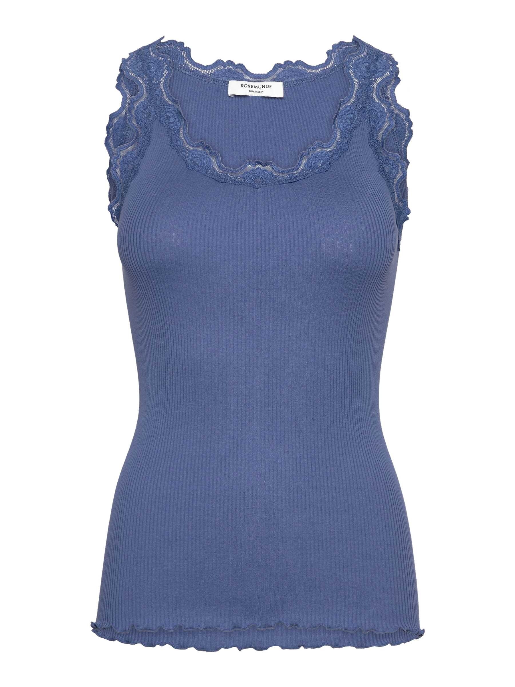 rosemunde Spitzentop "Babette Silk Top mit Seide" Vintage-Spitzenbesatz, mit Rundhalsausschnitt, hoher Seidenanteil