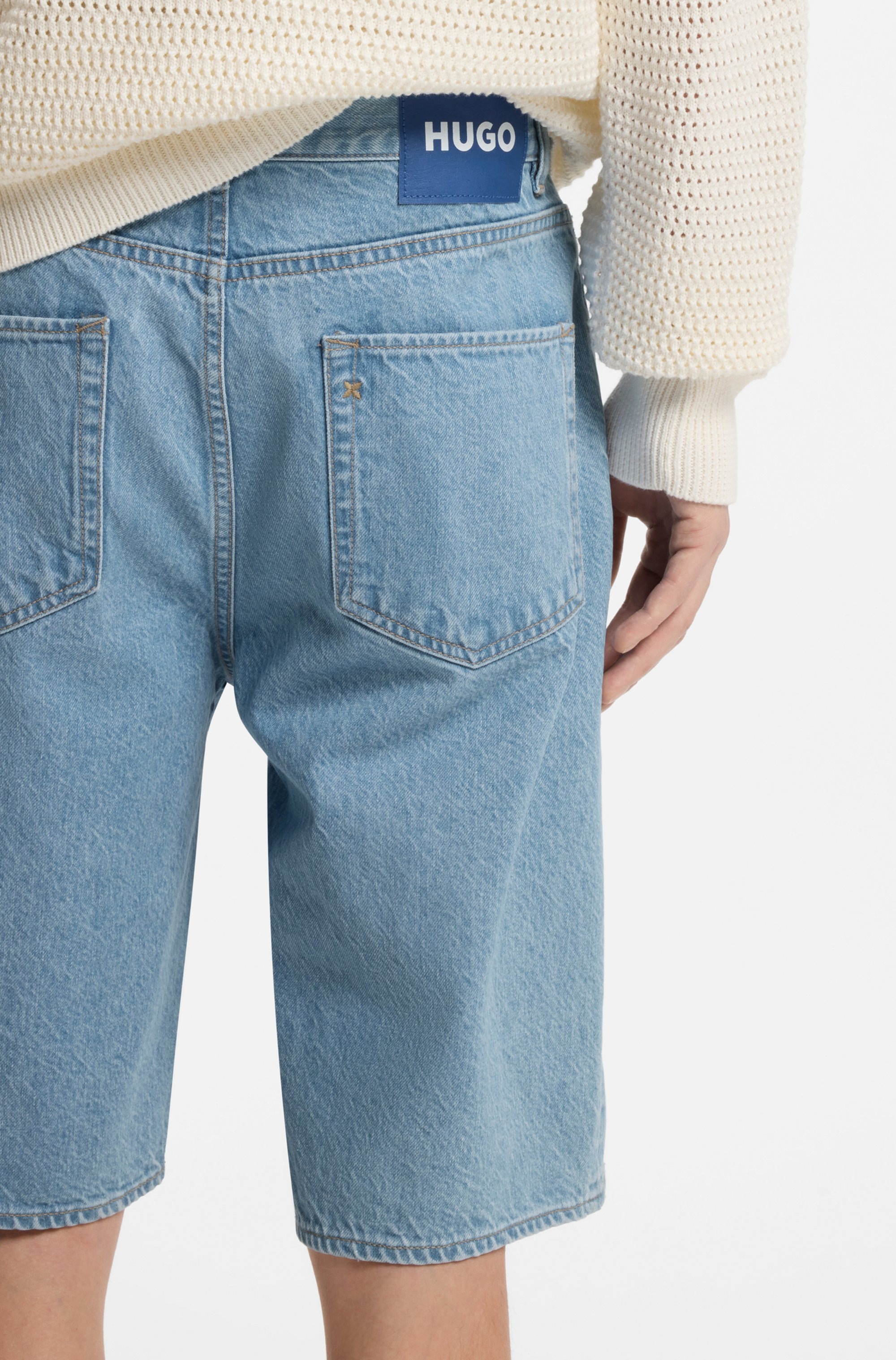 HUGO Blue Jeansshorts "Skate" Straight Fit günstig online kaufen