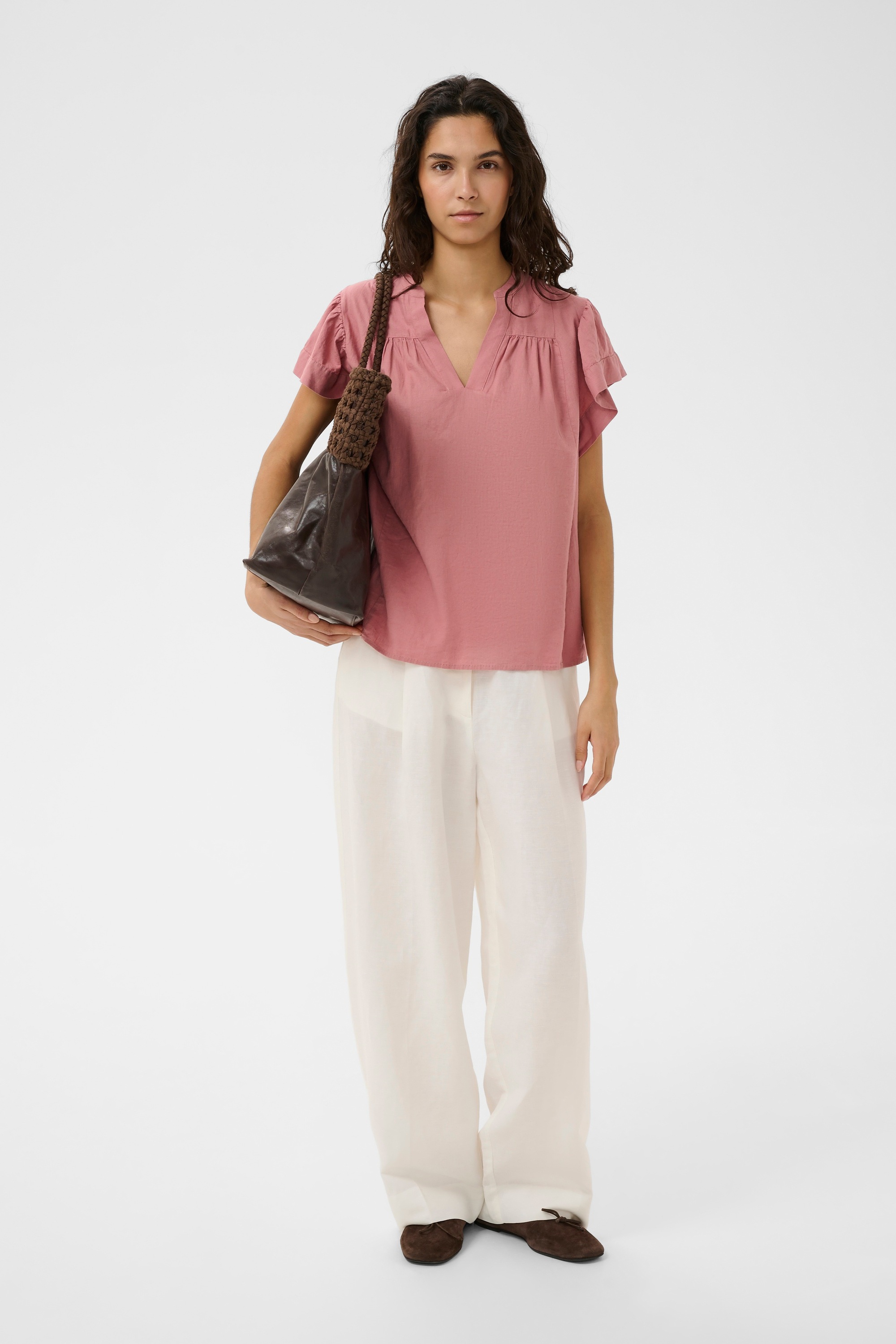 SOAKED IN LUXURY Kurzarmbluse »Kurzarm-Bluse SLAria«