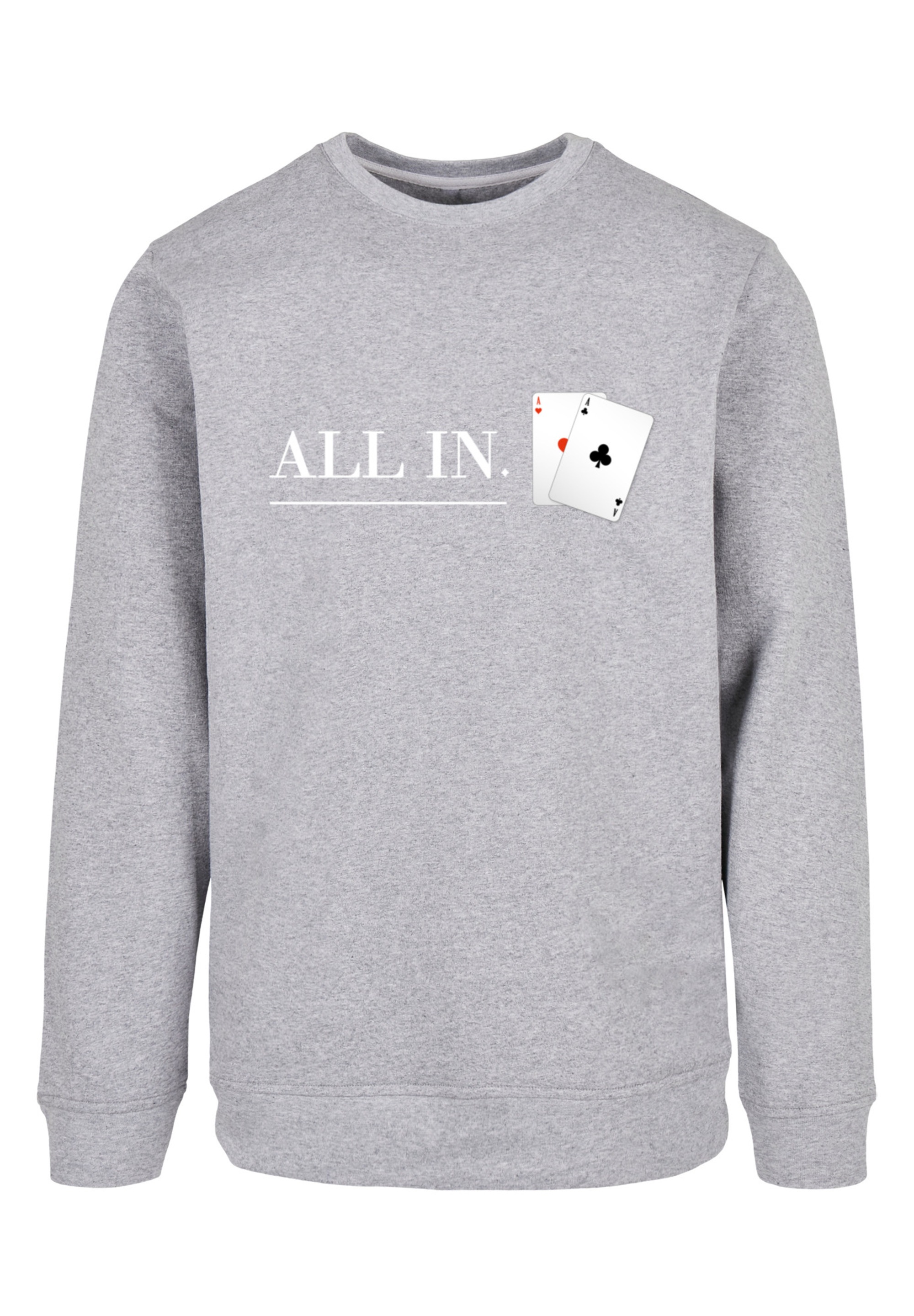F4NT4STIC Kapuzenpullover »Poker All In Karten«, Print