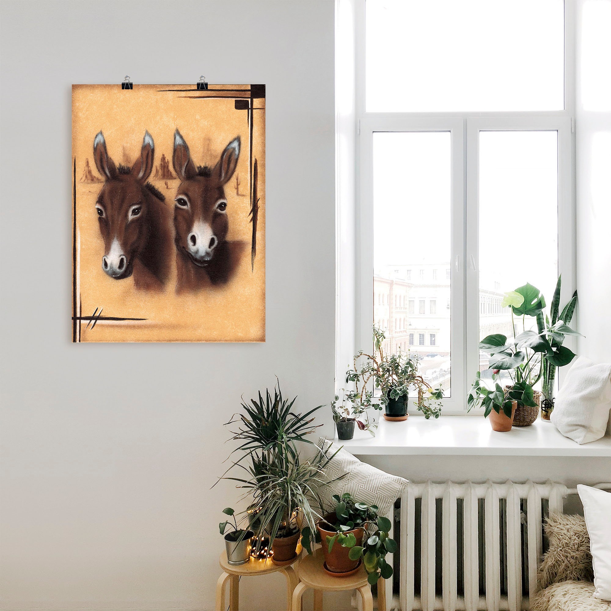 Artland Wandbild »Esel«, Esel Bilder, (1 St.), als Alubild, Leinwandbild, Wandaufkleber oder Poster in versch. Größen