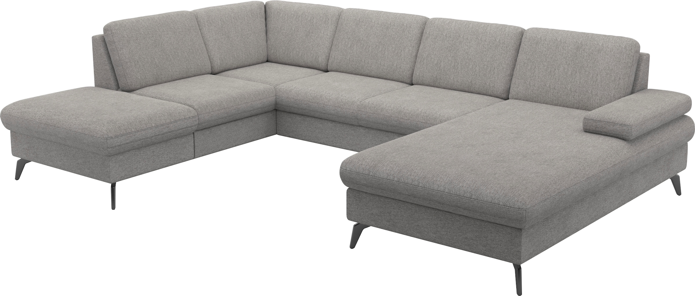 sit&more Wohnlandschaft »Morris Jubi U-Form«, inkl. Armteilfunktion und 1 Zierkissen, wahlweise mit Bettfunktion