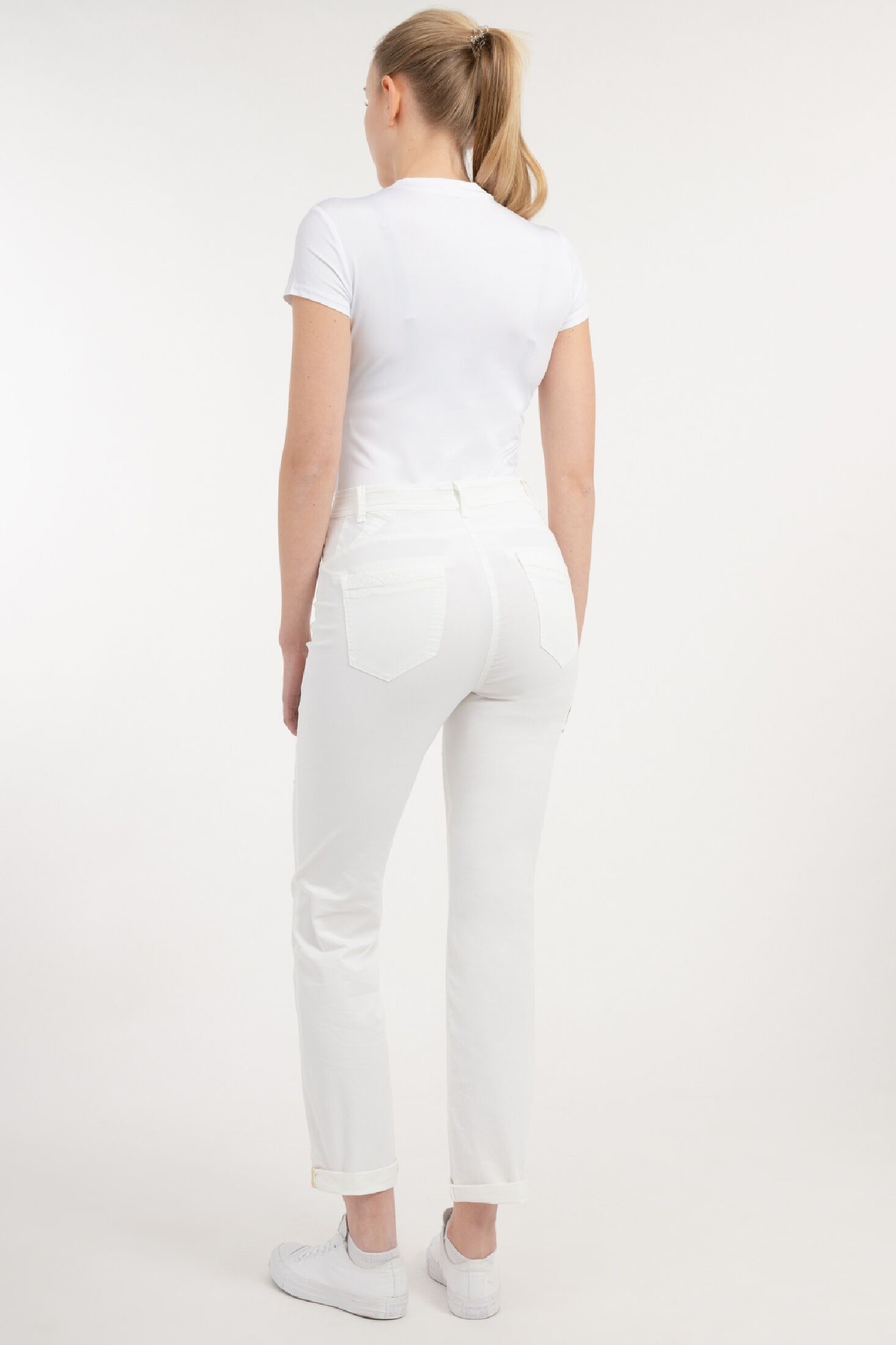 Recover Pants Stoffhose »COLETTE«, mit tonig bestickten Taschenblenden