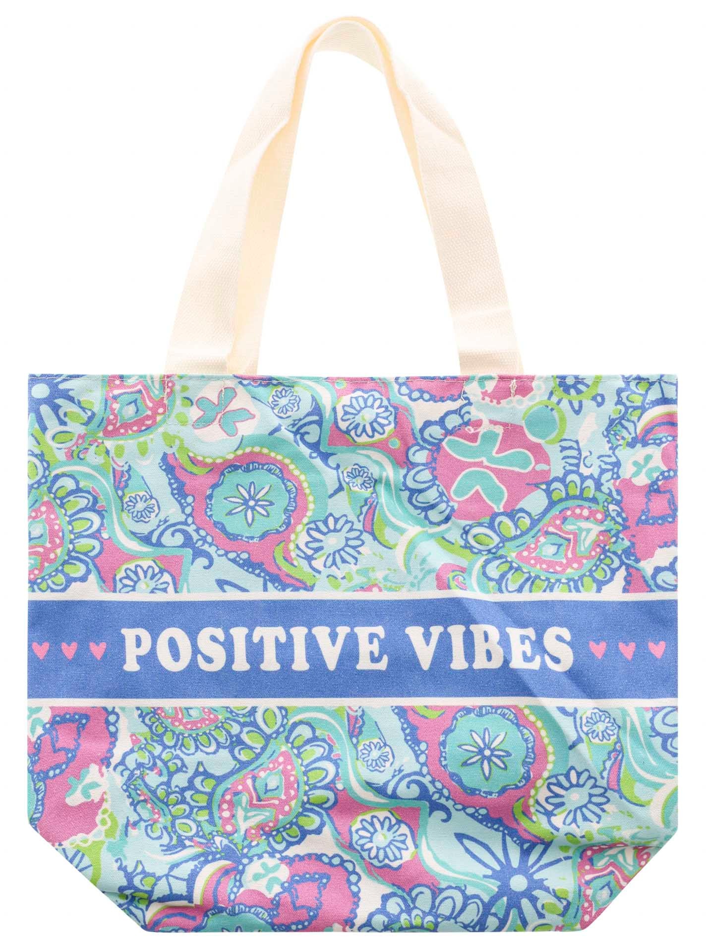 ZWILLINGSHERZ Damen Tragetasche, bunt, Canvas, Baumwolle, Kunstfaser, gemustert, mehrfarbig, Taschen, Stofftasche mit Henkel, gemustert, Schriftzug
