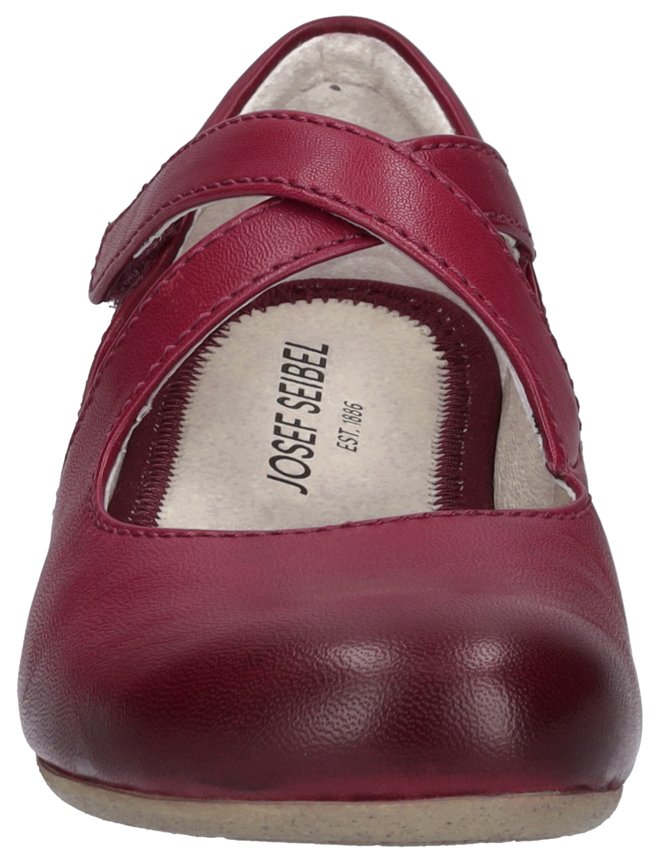 Riemchenballerina JOSEF SEIBEL "Josef Seibel Ballerinas Leder", Damen, Gr. 40, berry, Leder, Schuhe Riemchenballerina 3