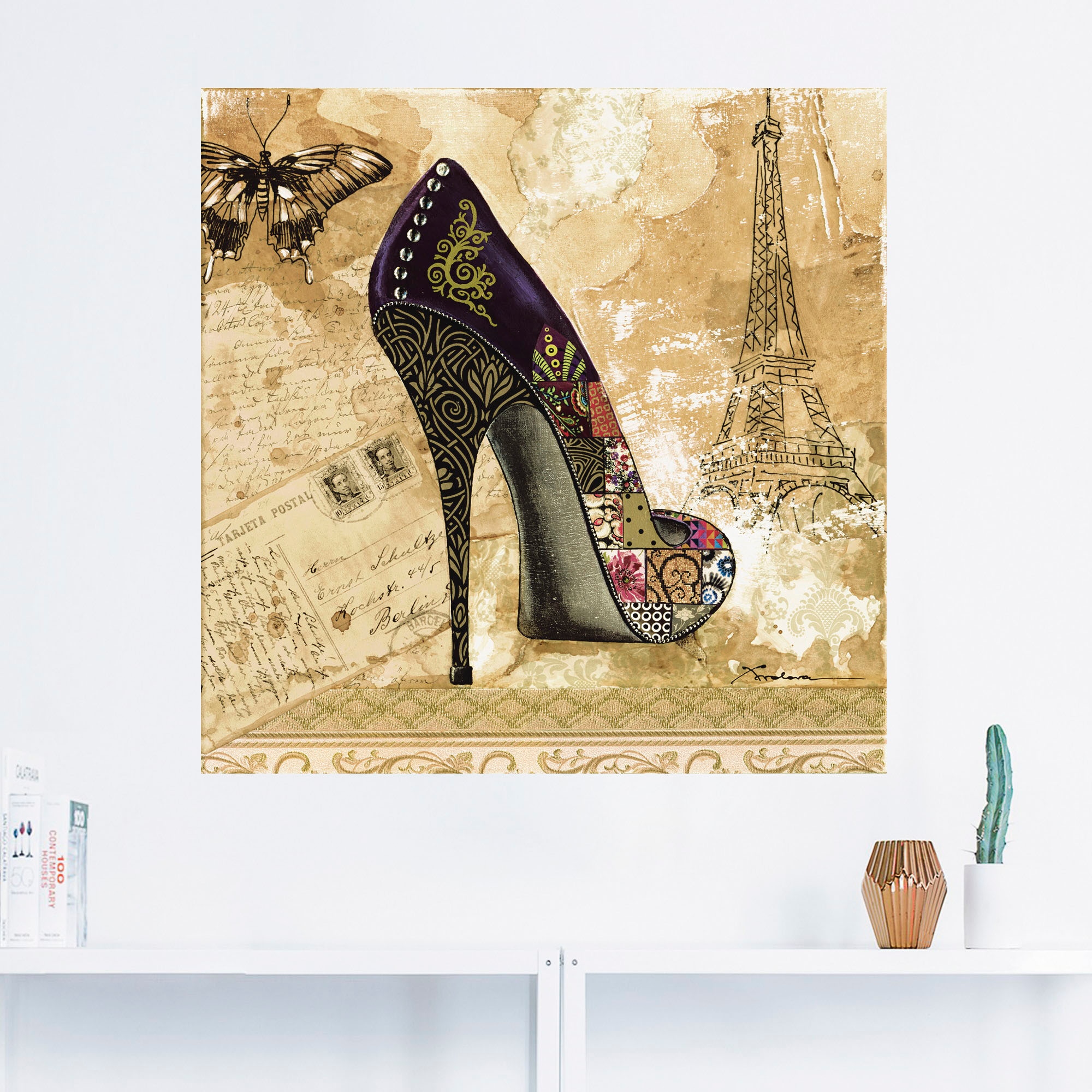 Artland Wandbild "Veränderliche Zeiten IV - Stiletto", Modebilder, (1 St.), günstig online kaufen