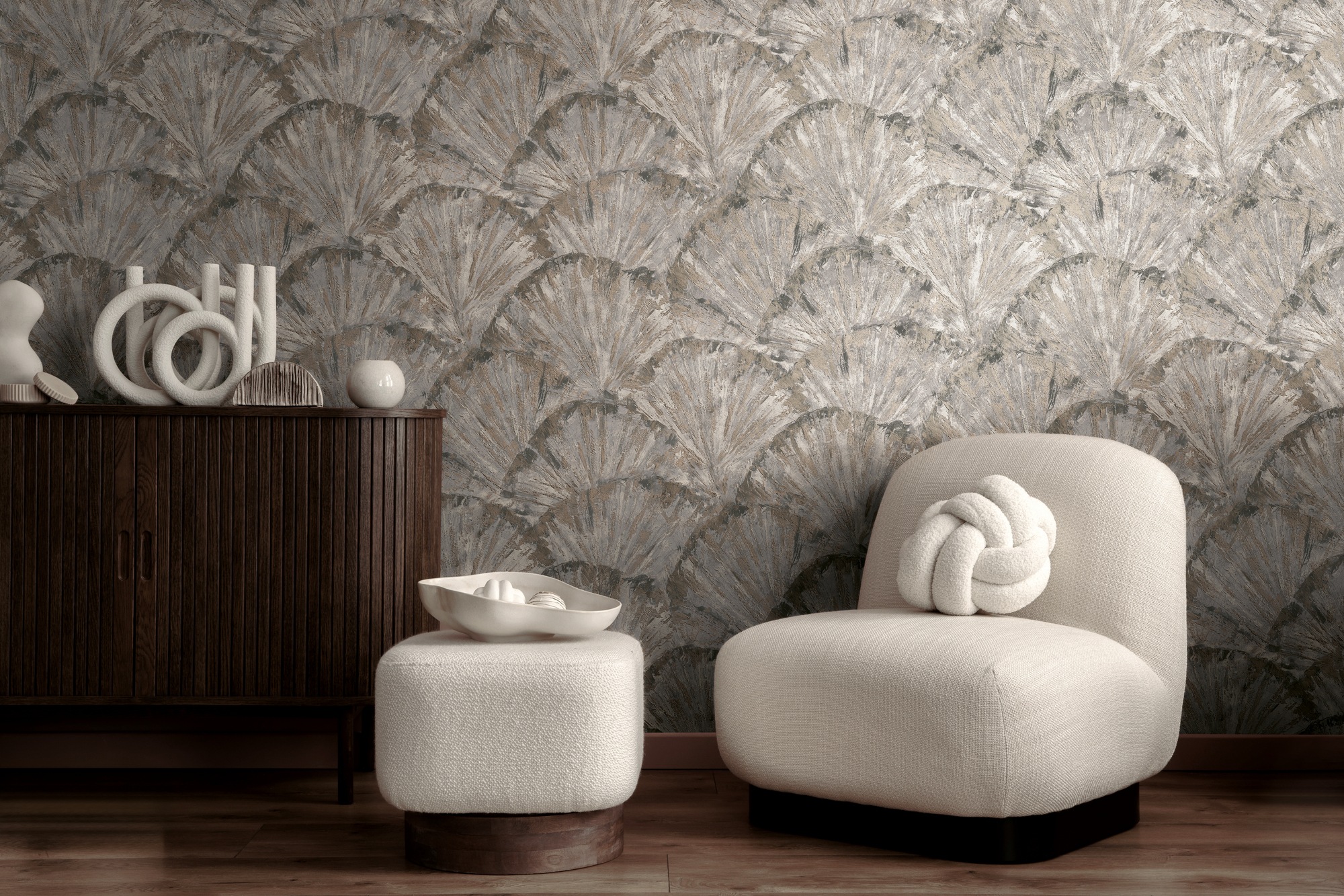 living walls Vliestapete »Abstrakte strukturierte Vliestapete diverse Farben« 3D-Optik strukturiert