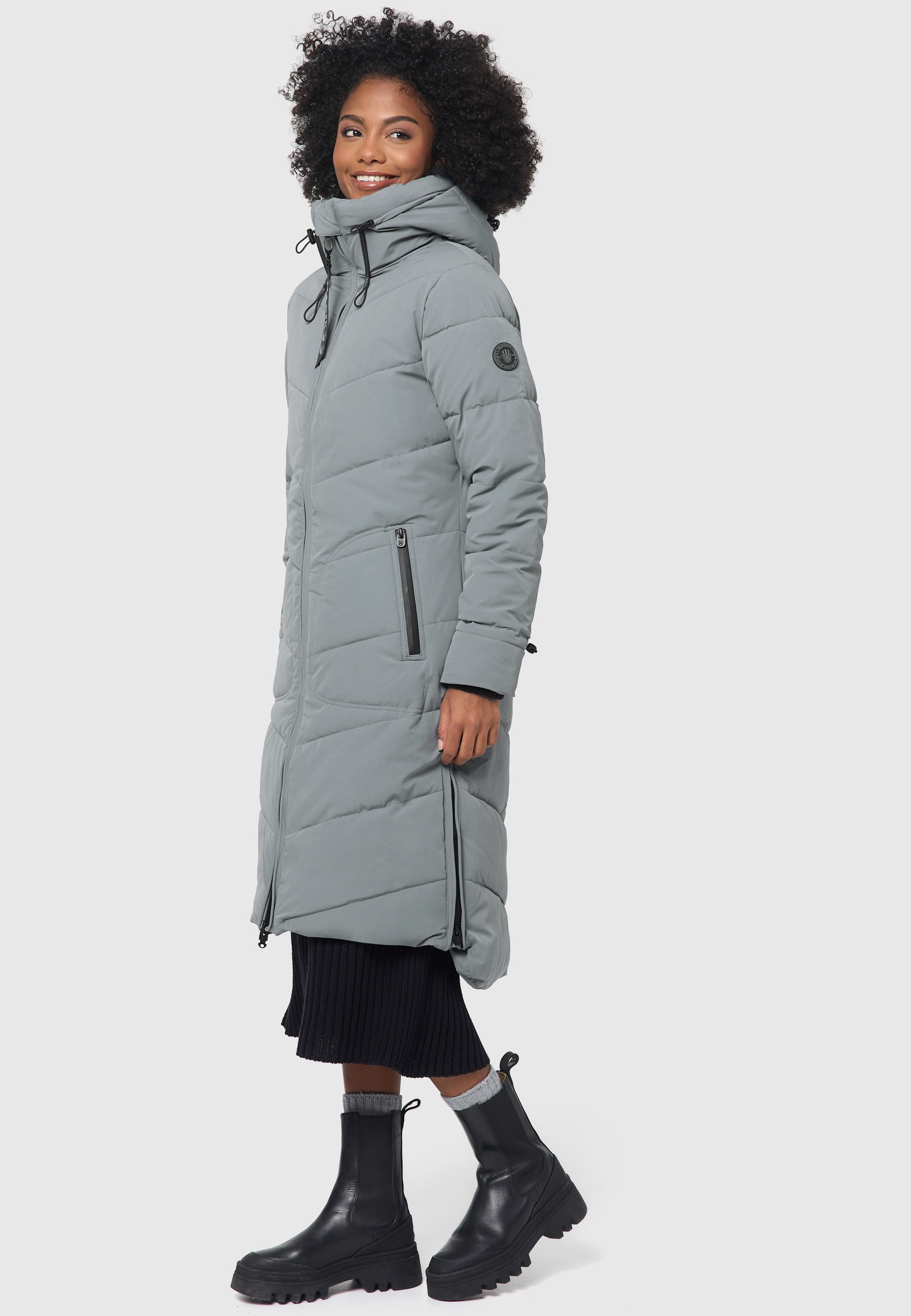 Marikoo Winterjacke »Benikoo«, langer Winter für | Mantel BAUR kaufen gesteppt