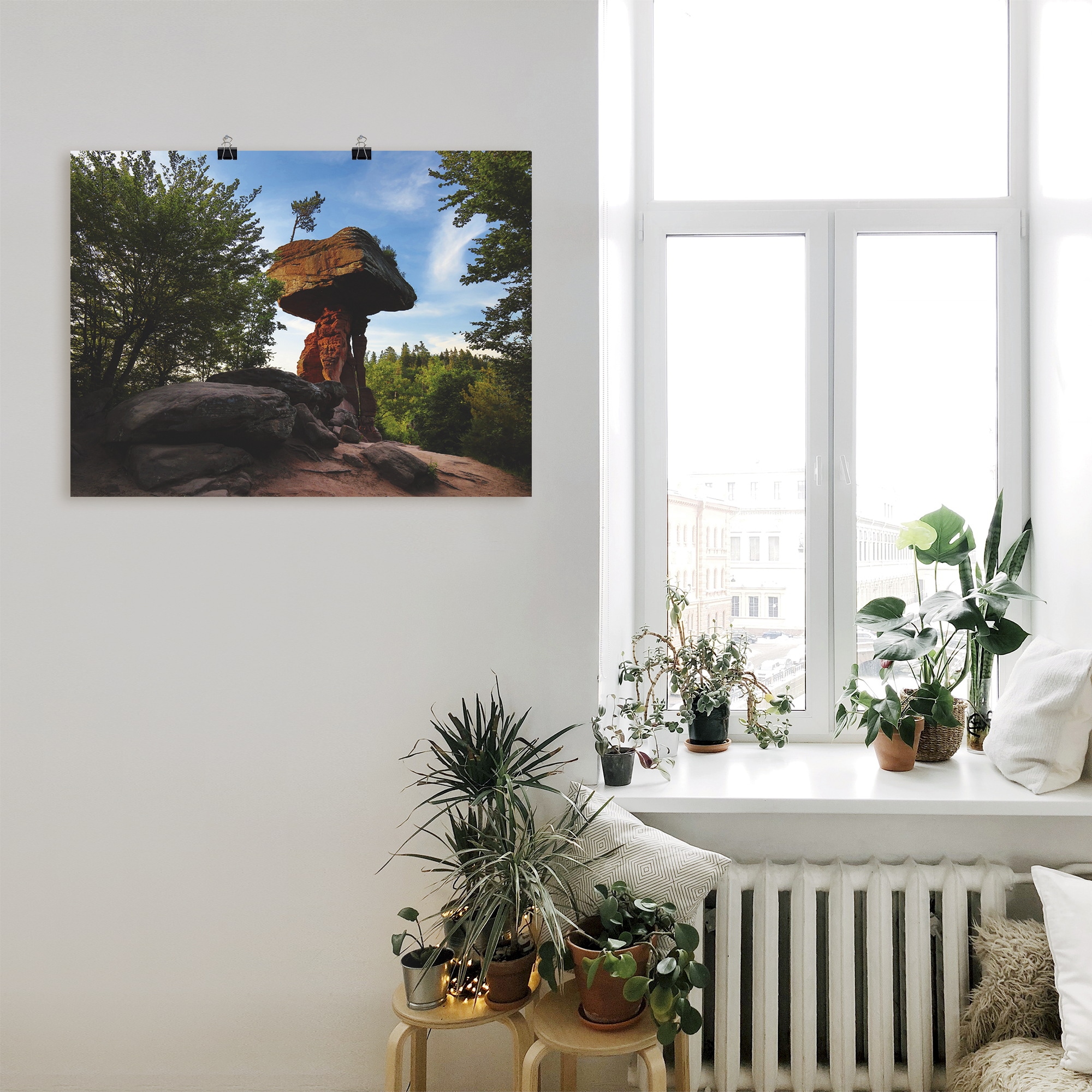 Artland Leinwandbild »Teufelstisch«, Felsen, (1 St.), auf Keilrahmen gespannt