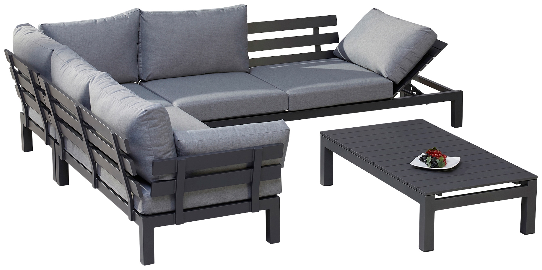 Best Gartenlounge-Set »Manarola«, (4 tlg.), 4-tlg. Lounge-Gruppe Manarola anthr