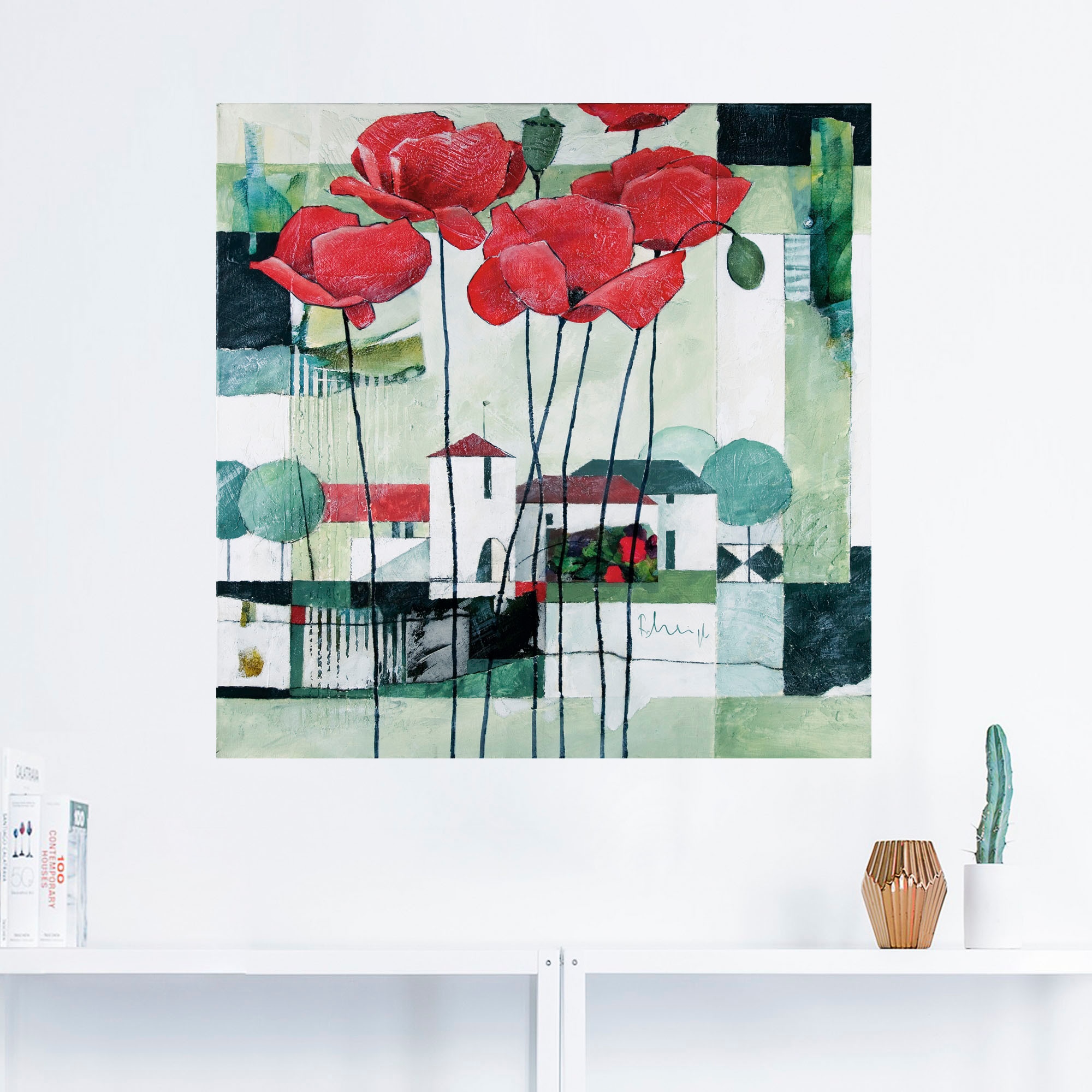 Artland Wandfolie »Mohnblumen II«, Blumen, (1 St.), selbstklebend