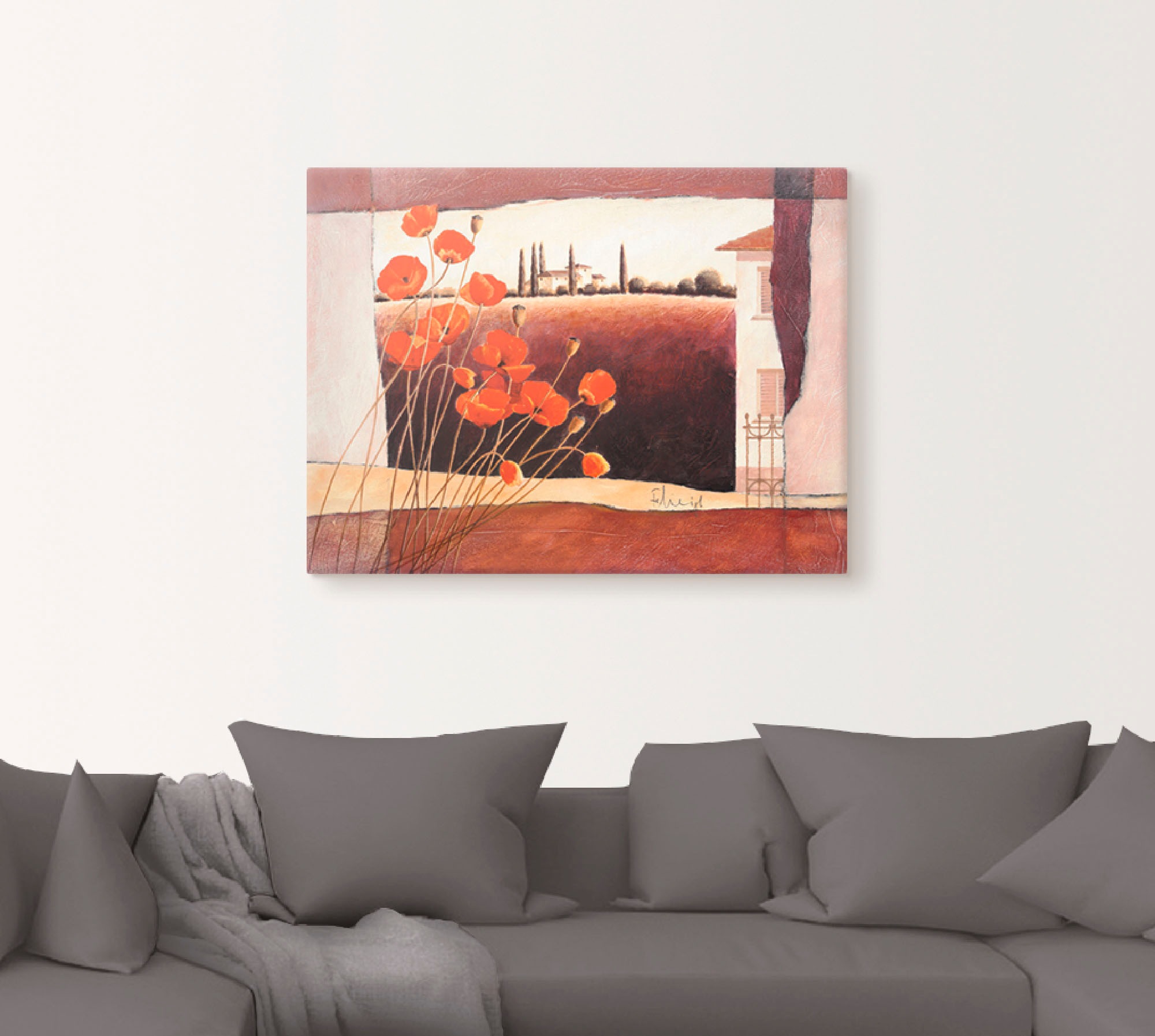 Artland Wandbild »Stillleben mit Sonnenblumen«, Blumen, (1 St.), als Leinwandbild, Poster in verschied. Größen