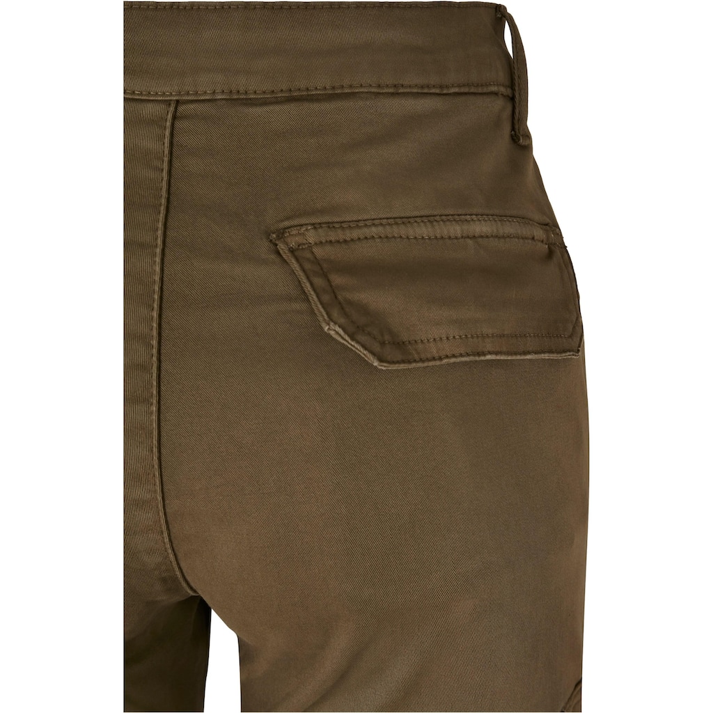 URBAN CLASSICS Cargohose »Urban Classics Damen Ladies High Waist Cargo Pants«, (1 tlg.)