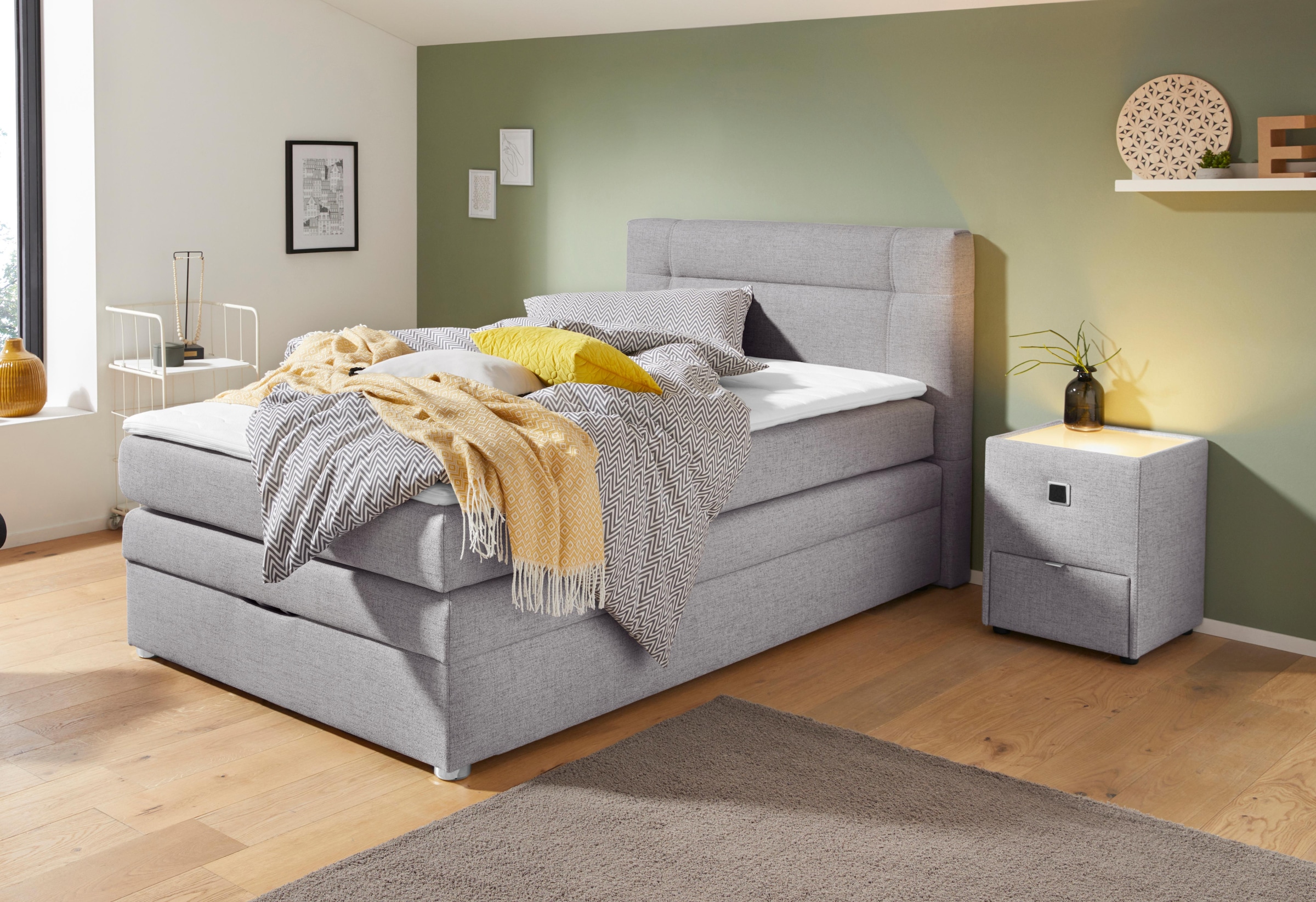 Jockenhöfer Gruppe Boxspringbett "Carmen" mit Bettkasten und Topper, erhält günstig online kaufen