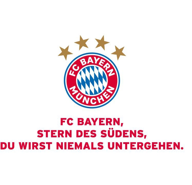 | München St.) Vereinshymne«, (1 Wandtattoo Bayern Wall-Art »FC BAUR bestellen