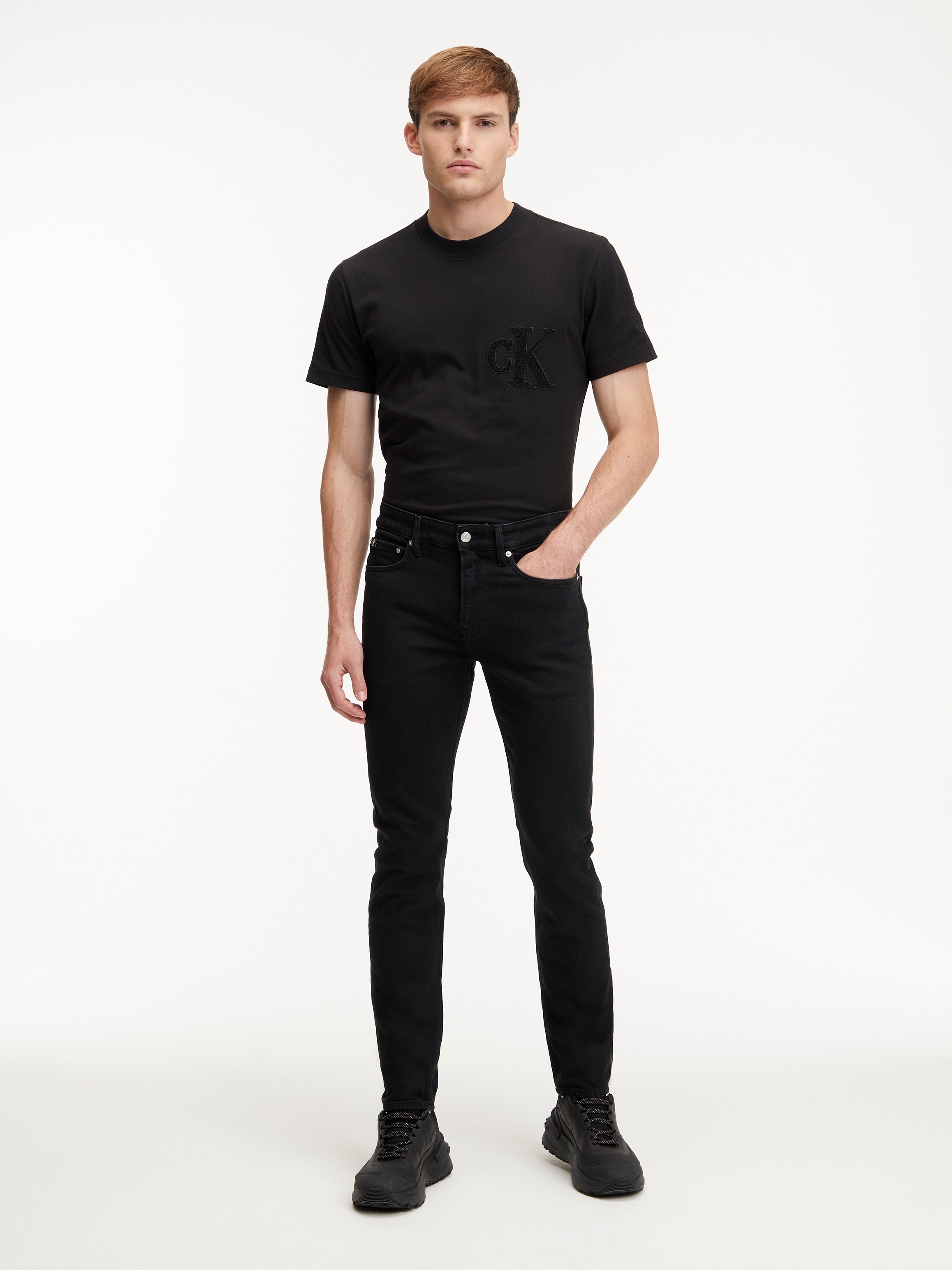 Calvin Klein Jeans Slim-fit-Jeans »SLIM TAPER« mit Markenlabel