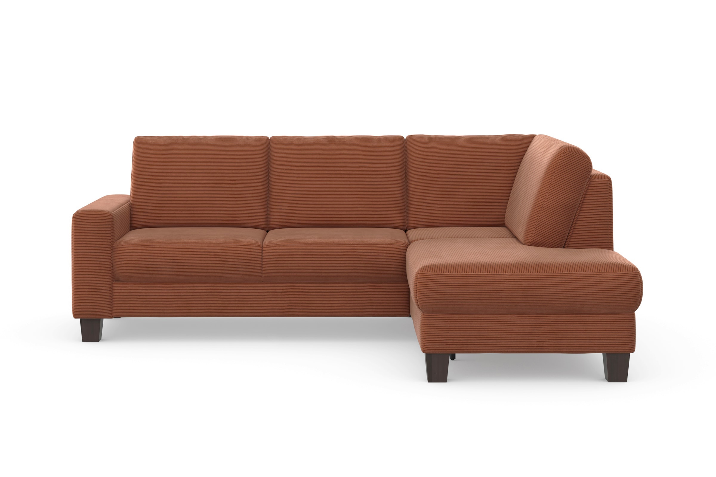 Home affaire Ecksofa »Summer L-Form«, mit Ottomane, mit oder ohne Bettfunktion und Bettkasten, Cord-Bezug