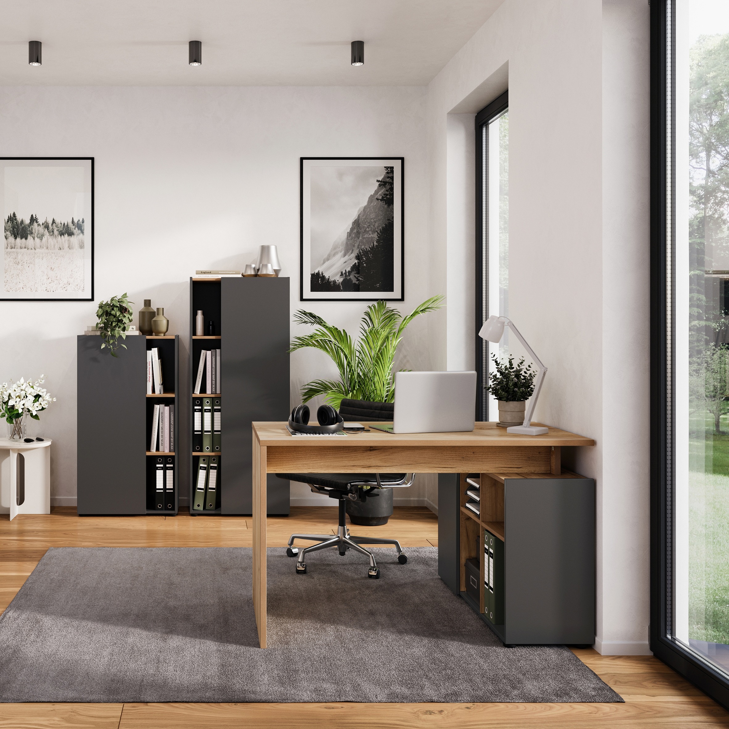 GERMANIA Büromöbel-Set »Adrano«, (3 tlg.), mit integriertem Sideboard