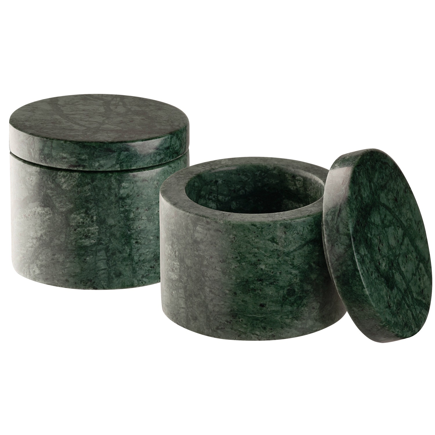 APS Butterdose "2er Set MINERA" Beton, Ø 6 cm, H: 5 cm, 40 ml, Unikat