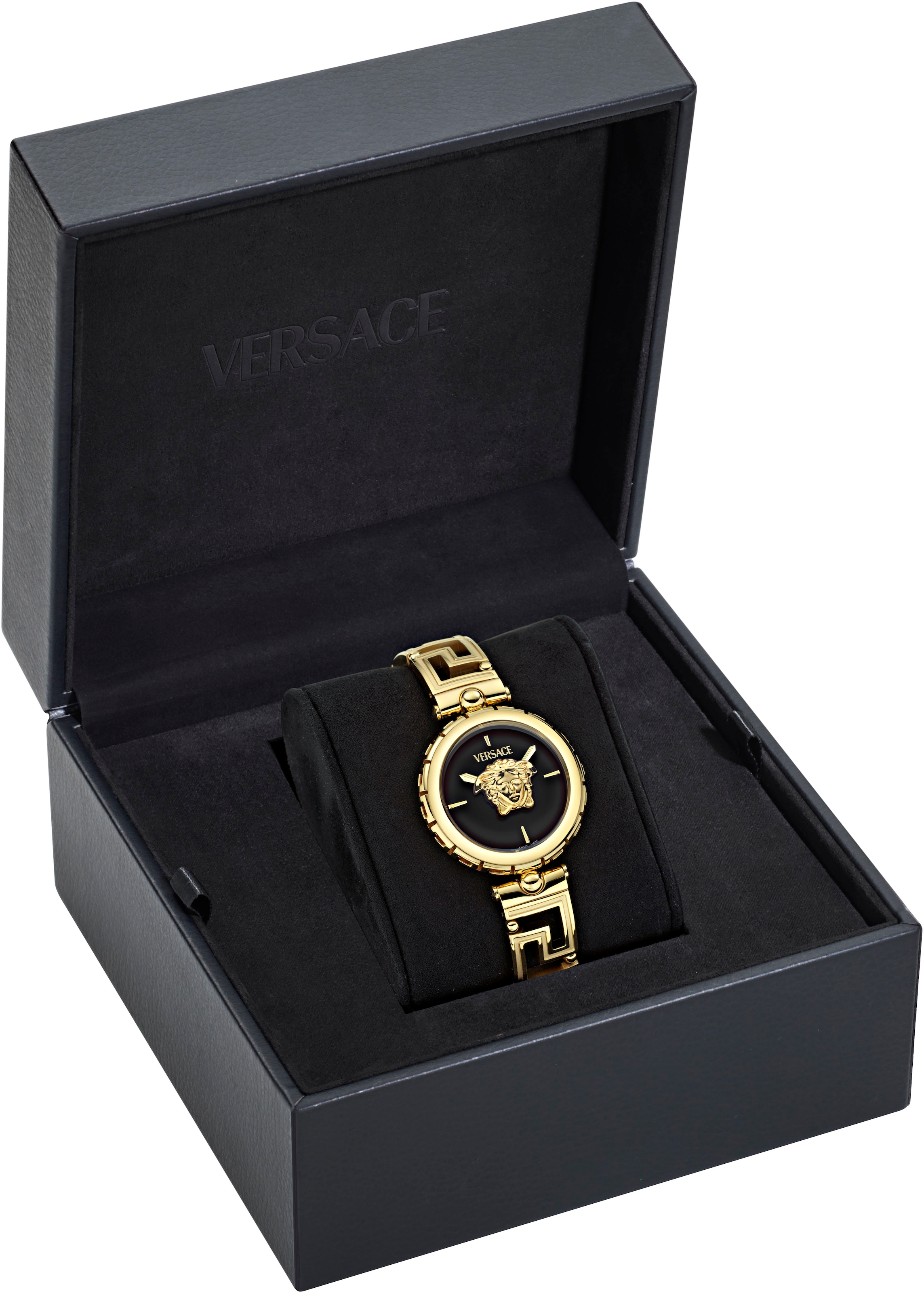 Versace Quarzuhr »MEDUSA JEWEL«, Armbanduhr, Damenuhr, Swiss Made, Edelstahlarmband, analog