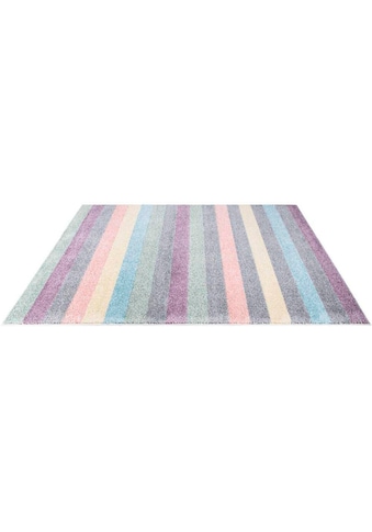Carpet City Teppich »YOUNG955«, rechteckig, Bunter Kinderteppich mit Streifen-Muster kaufen