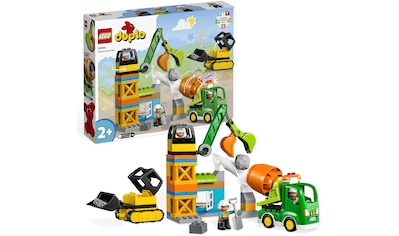 LEGO® Konstruktionsspielsteine »Baustelle mit Baufahrzeugen (10990), LEGO® DUPLO... kaufen