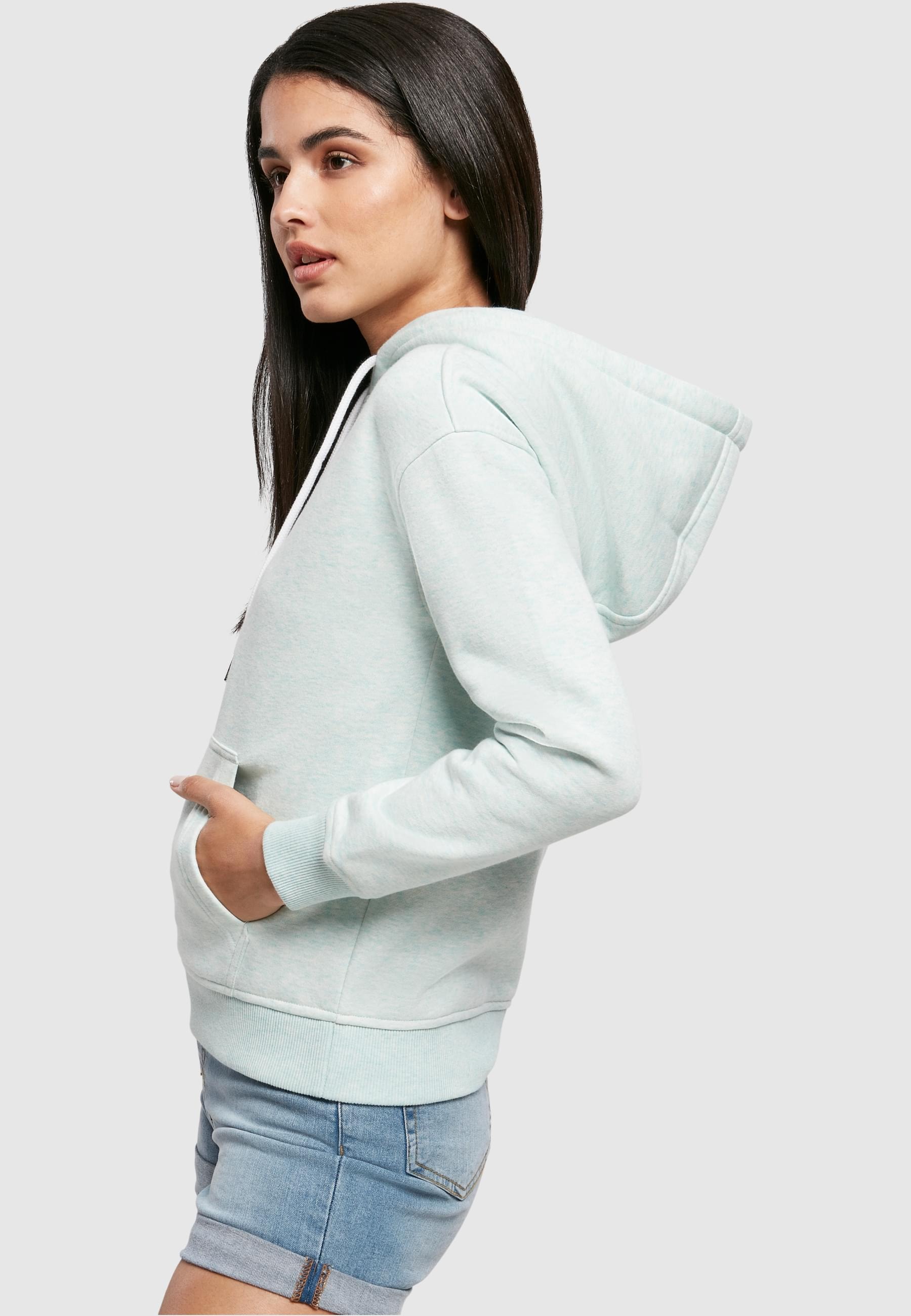 URBAN CLASSICS Kapuzenpullover »Urban Classics Damen Ladies Color Melange Hoody«, (1 tlg.)