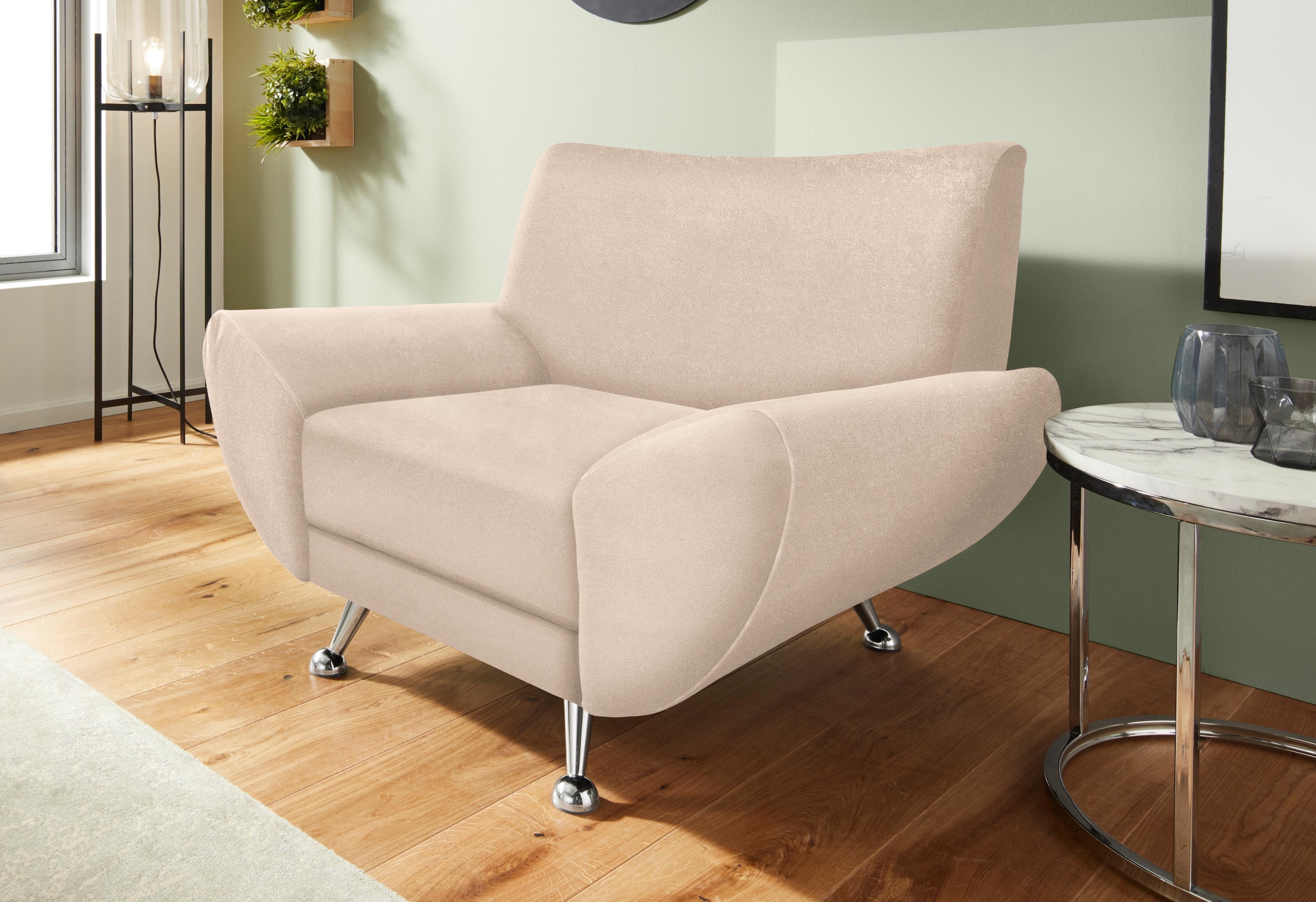 Home affaire Sessel "Saltare elegant und komfortabel, toller Designfuß" günstig online kaufen