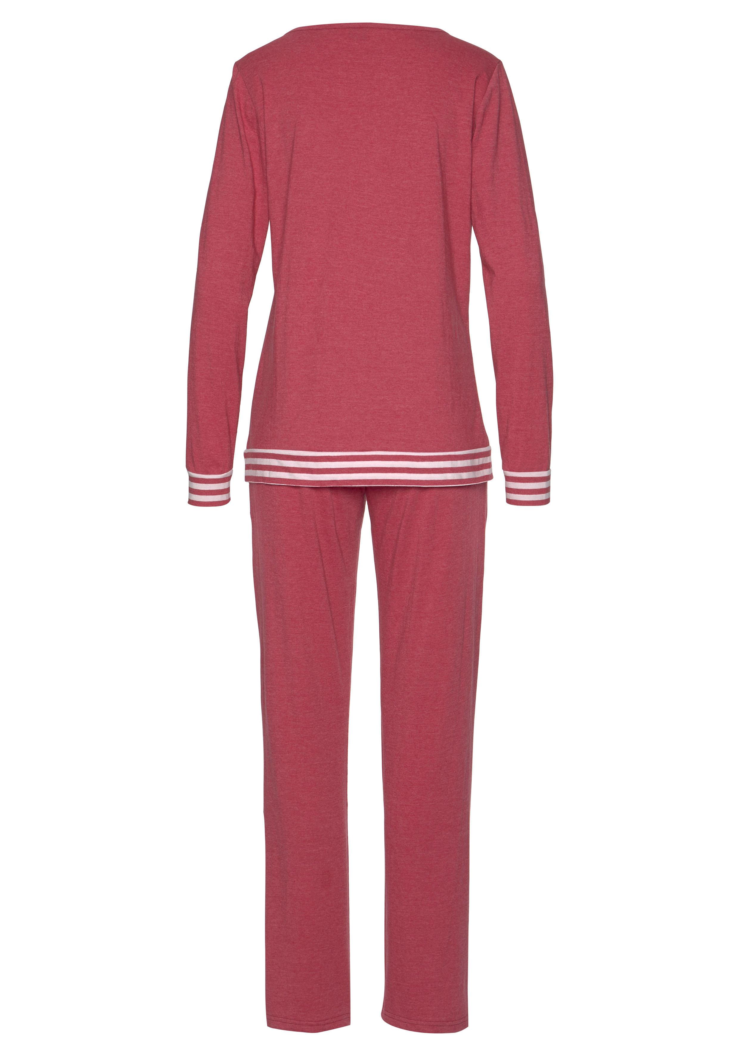 Thumbnail - Arizona Pyjama 2-teilig, 2 tlg. mit gestreiften Bündchen