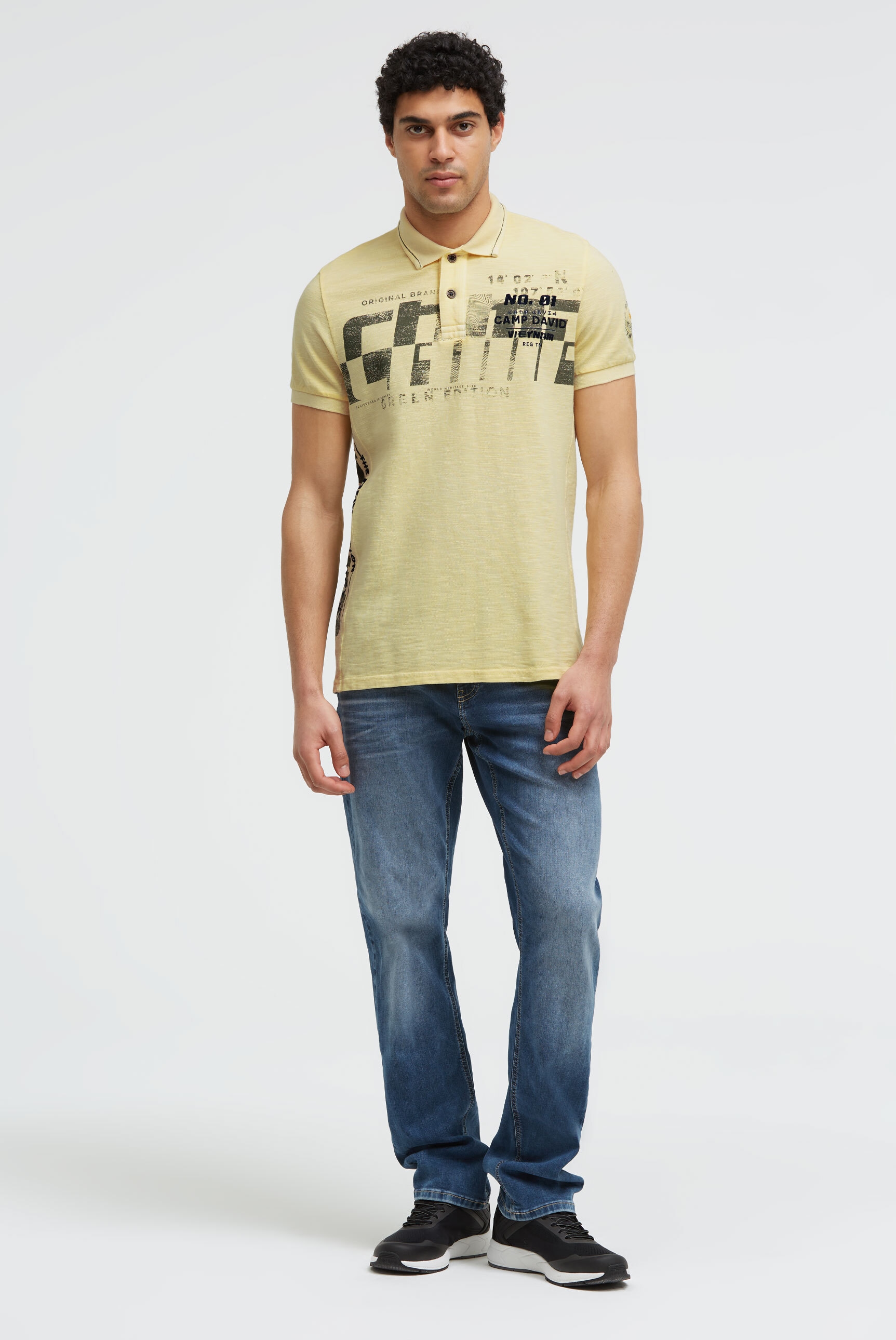 CAMP DAVID Poloshirt aus Baumwolle