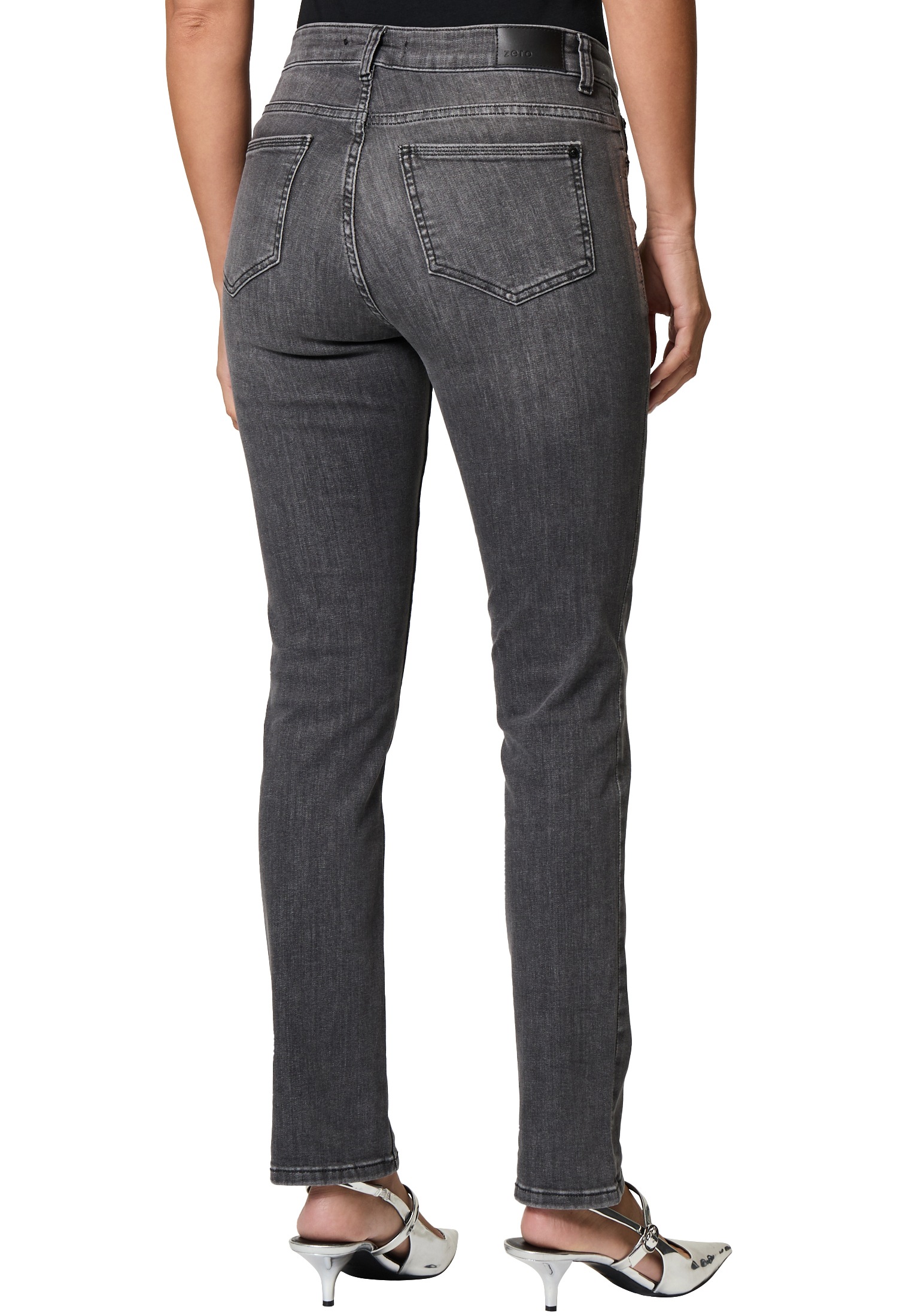 Zero Slim-fit-Jeans »zero Jeans grau Style SEATTLE Slim Leg 30 Inch«