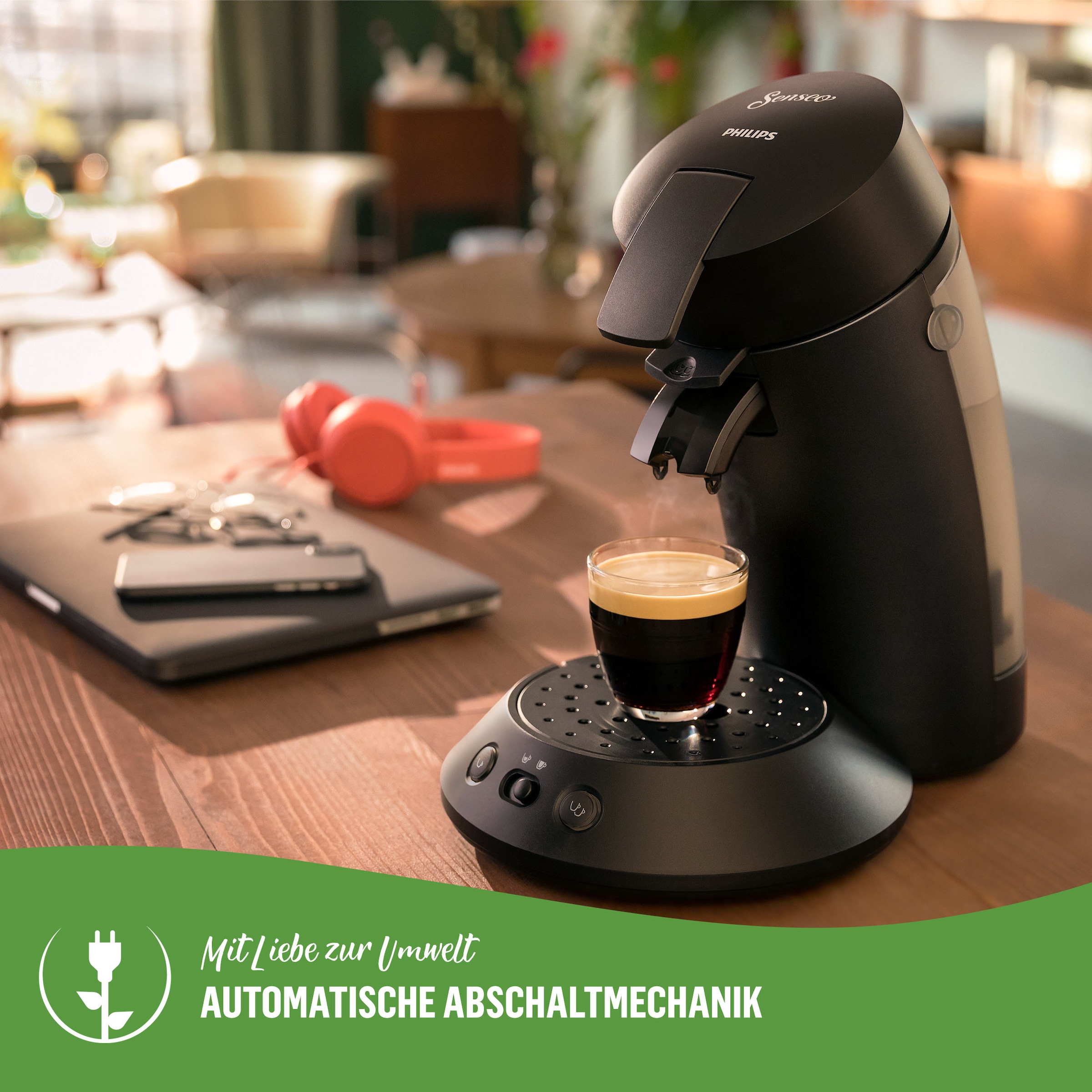 Philips Senseo Kaffeepadmaschine »Original Plus Eco CSA210/22, aus 80% recyceltem  Plastik*«, 100 Senseo Pads kaufen und bis max.33 € zurückerhalten | BAUR | Kaffeepadmaschinen
