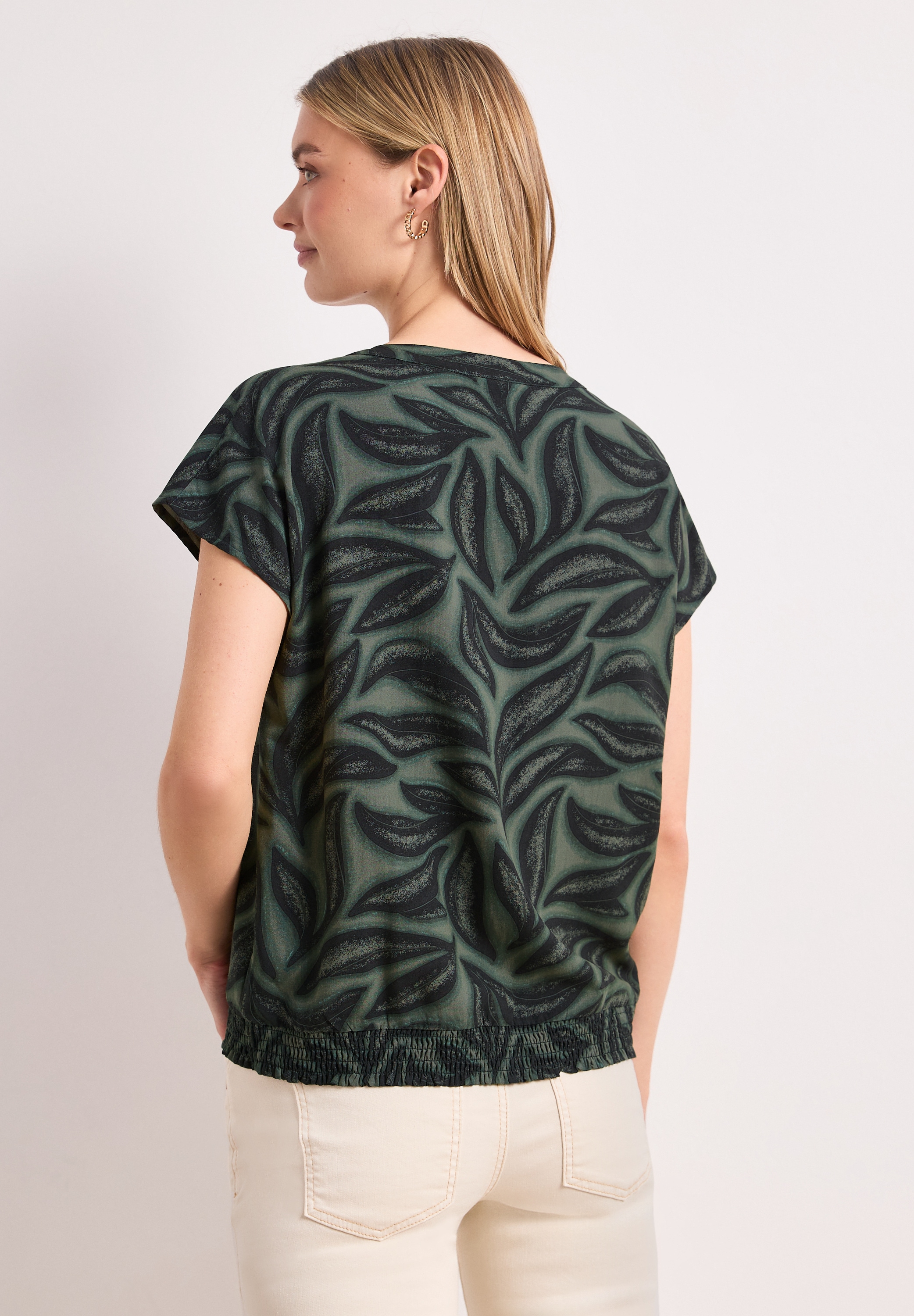 STREET ONE Shirtbluse mit Elastikbund
