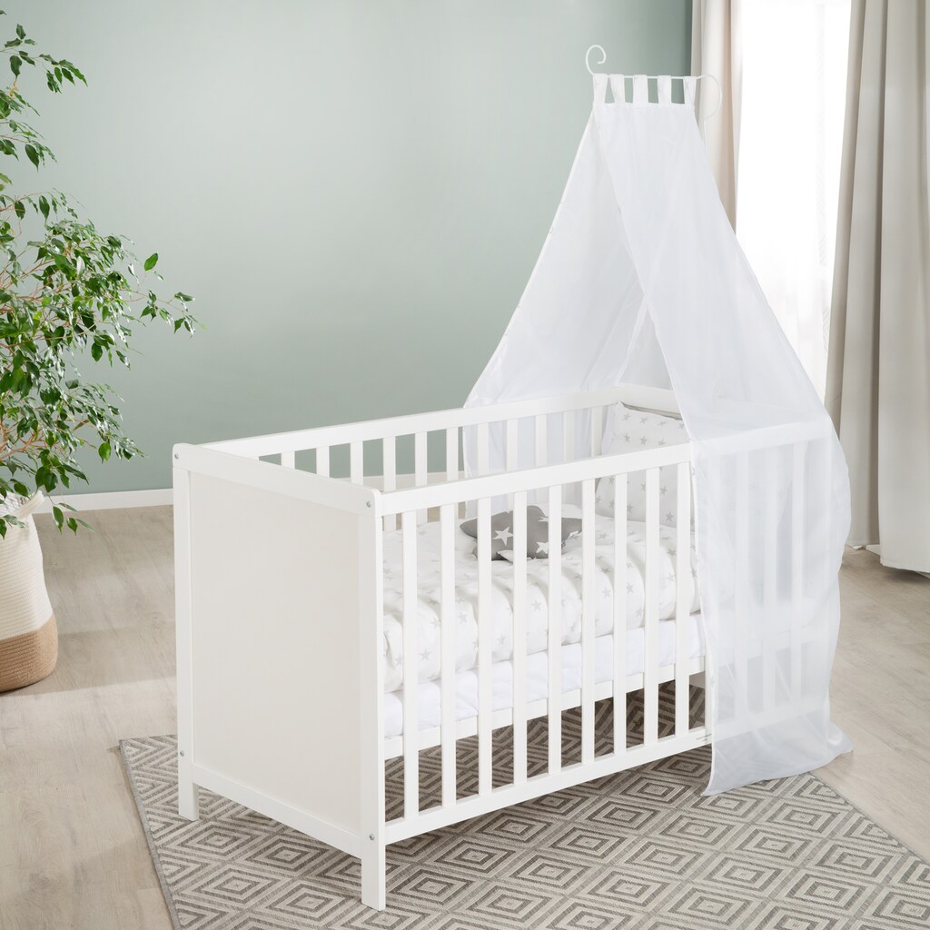 roba® Babybett »Multifunktionsbett mit Beistellfunktion«, (8 tlg.)