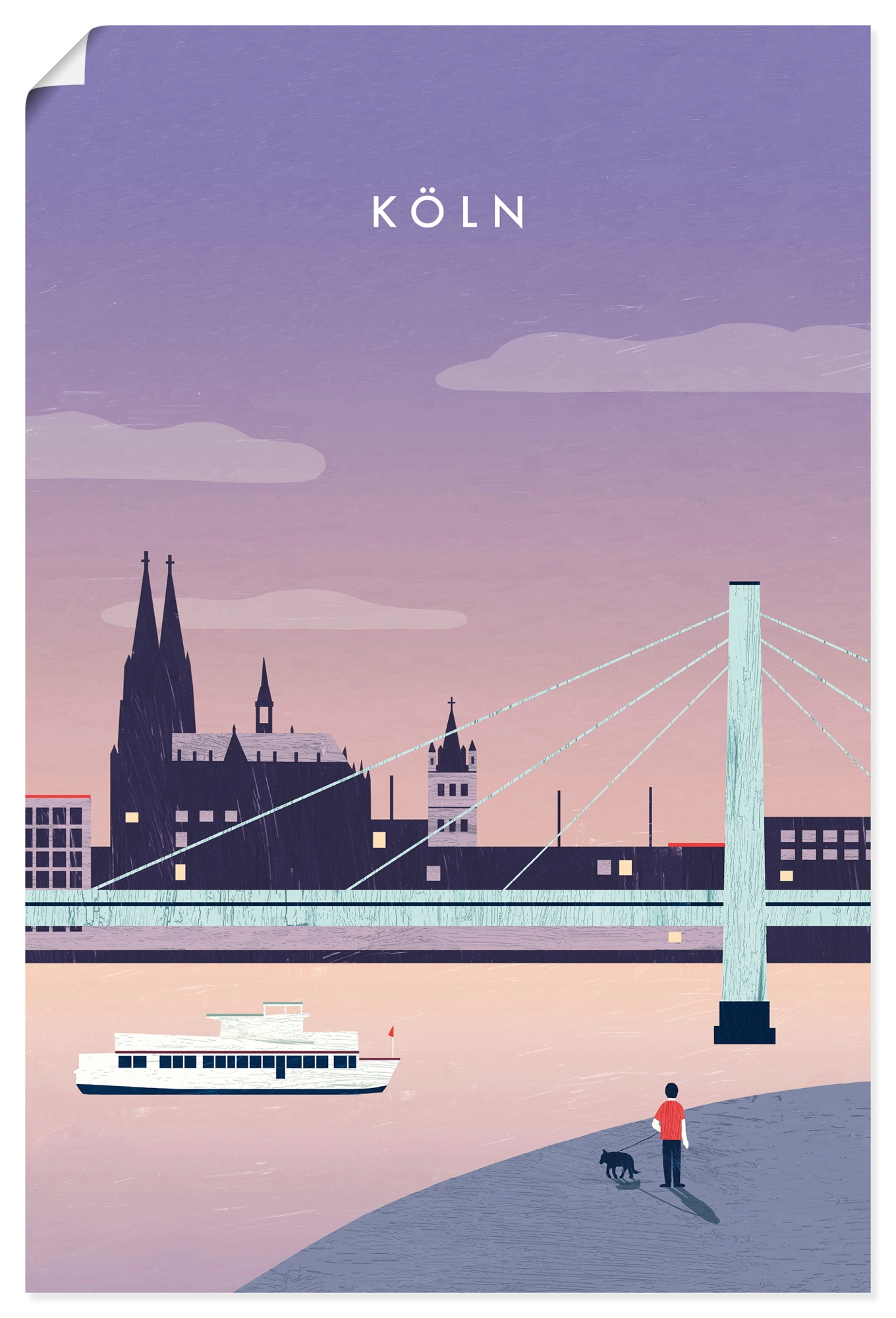 Artland Wandbild "Köln" 1 Stk. tlg. als Alubild, Leinwandbild, Poster, Wandaufkleber in verschied. Größen