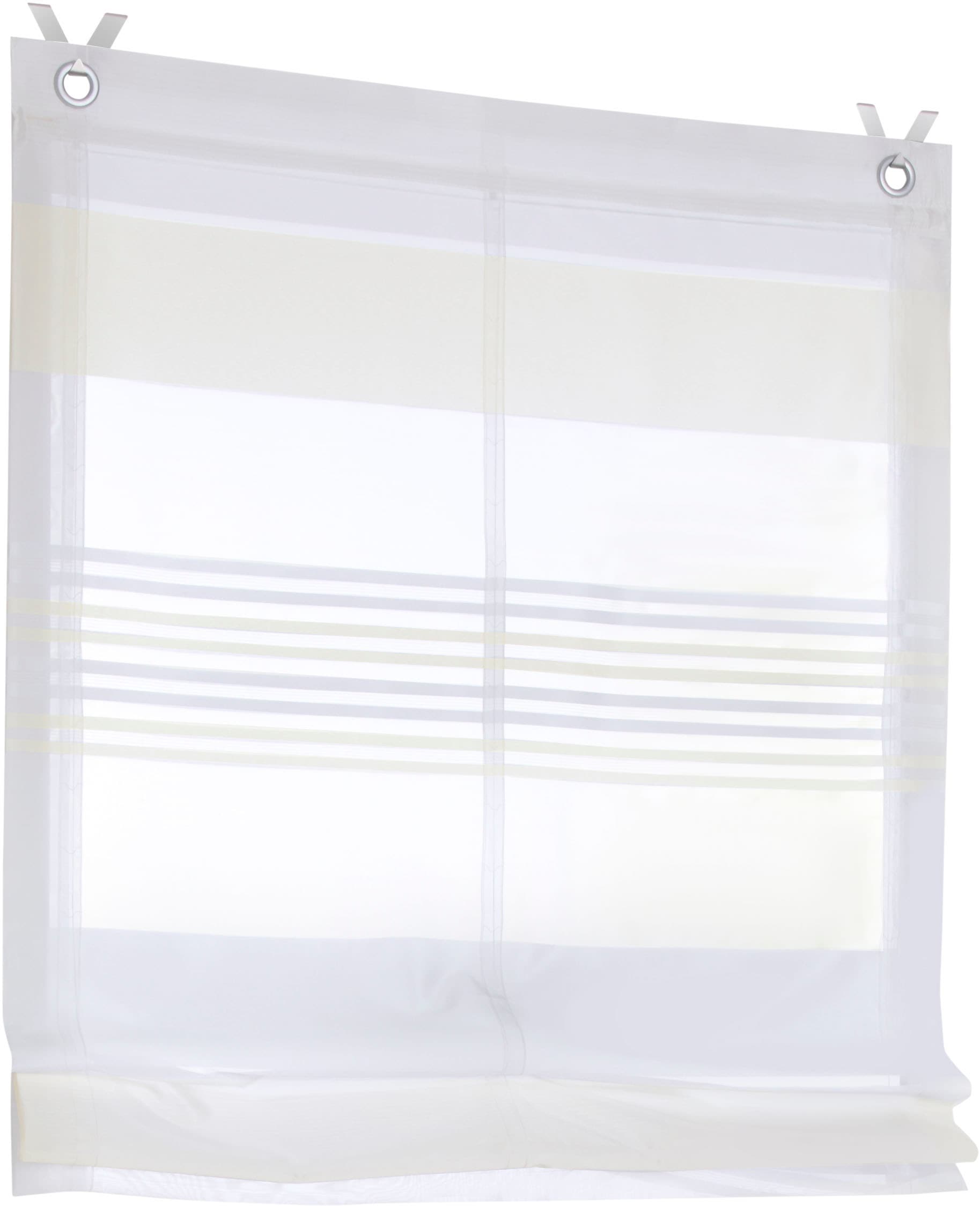 Kutti Raffrollo "Jamaica" mit Hakenaufhängung ohne Bohren freihängend halbt günstig online kaufen