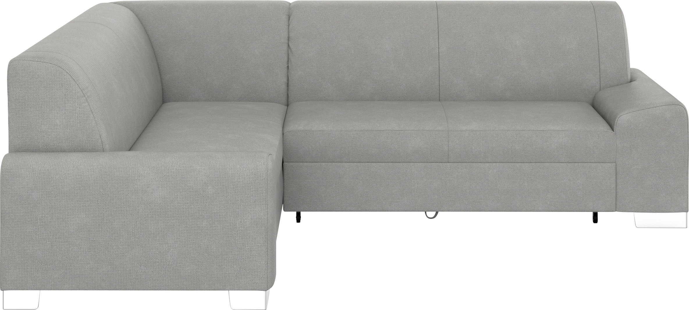 DOMO collection Ecksofa »Anzio in kubischer Formensprache, flache Armlehnen, L-Form«, Wahlweise mit Bettfunktion und Federkern für hohen Sitzkomfort