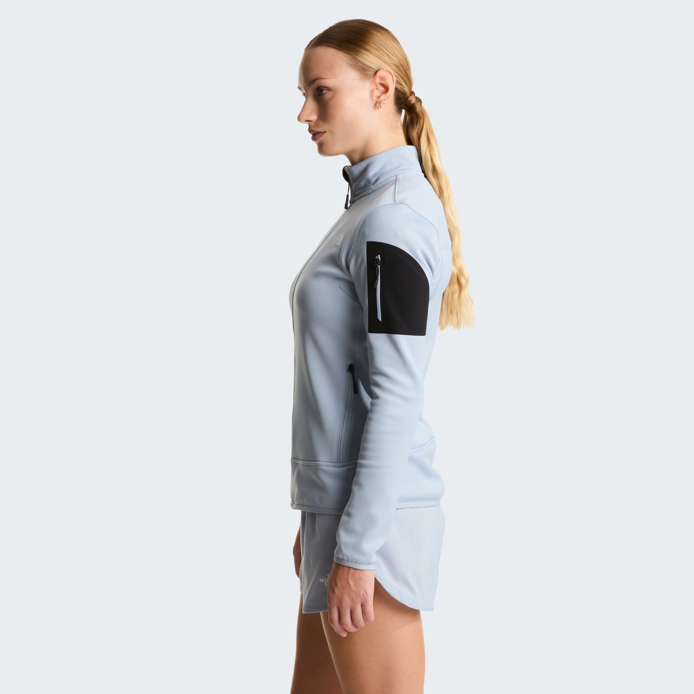 The North Face Fleecejacke »W MISTYESCAPE FLEECE« für Sport- und Outdooraktivitäten, dehnbares Material