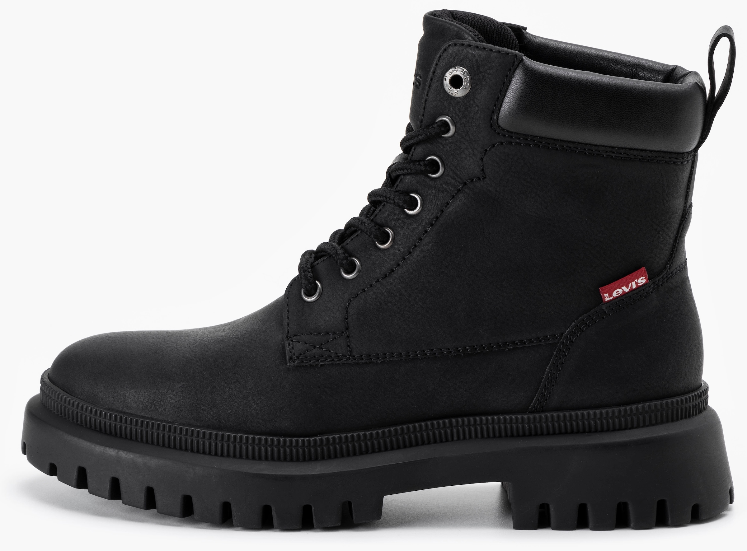 Levi's® Schnürboots »Lennox«, Blockabsatz, Schnürstiefelette, Boots, gepolsterter Schaftrand