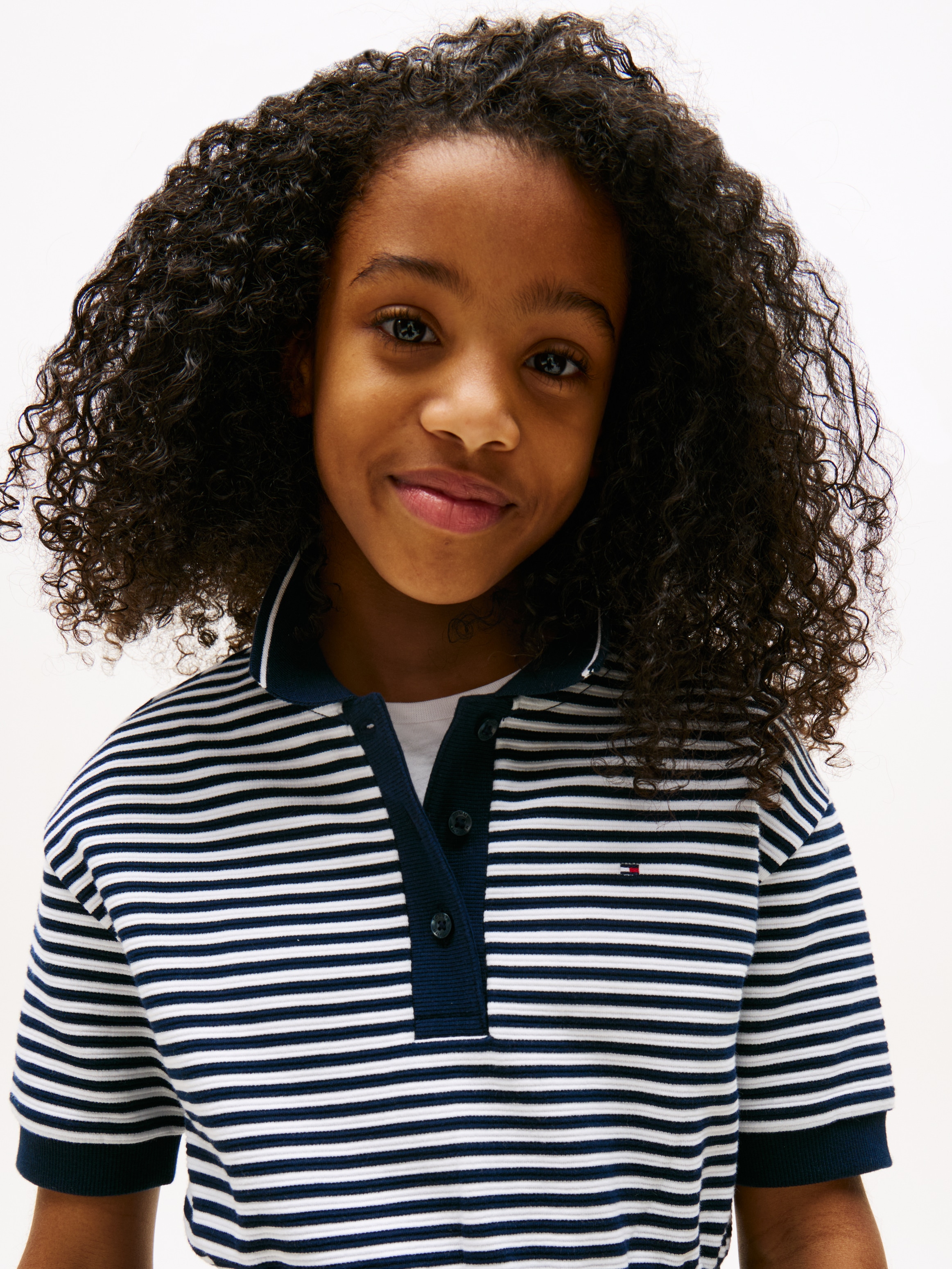 Tommy Hilfiger Polokleid »POLO STRIPE DRESS SS«, für Kinder bis 16 Jahre, mit Polokragen