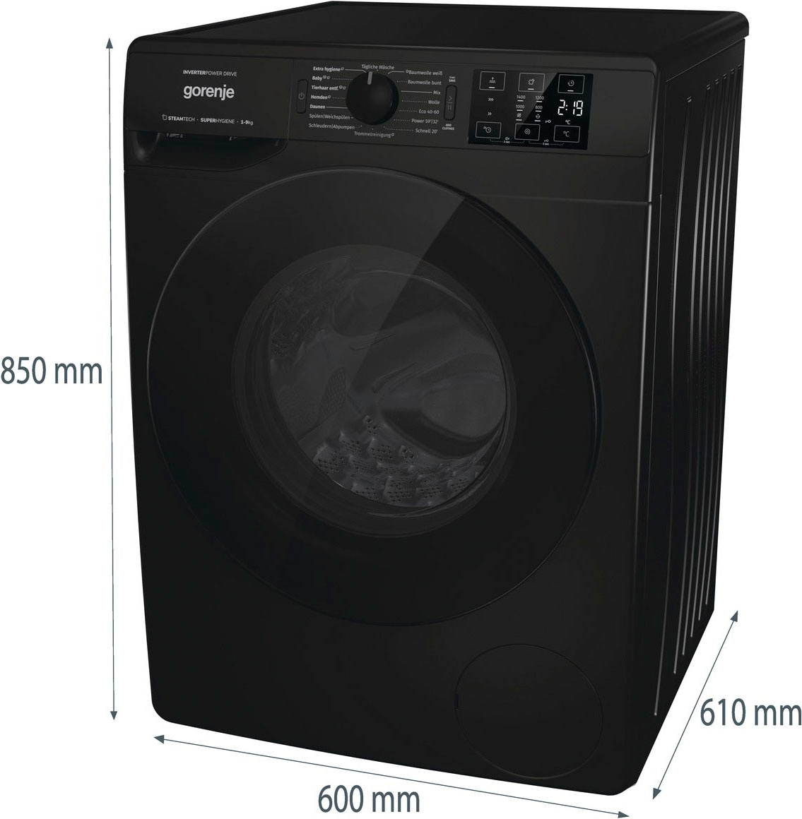 GORENJE Waschmaschine »WNFHEI 94 ADPSB«, kaufen | BAUR WNFHEI U/min kg, 1400 94 9 ADPSB