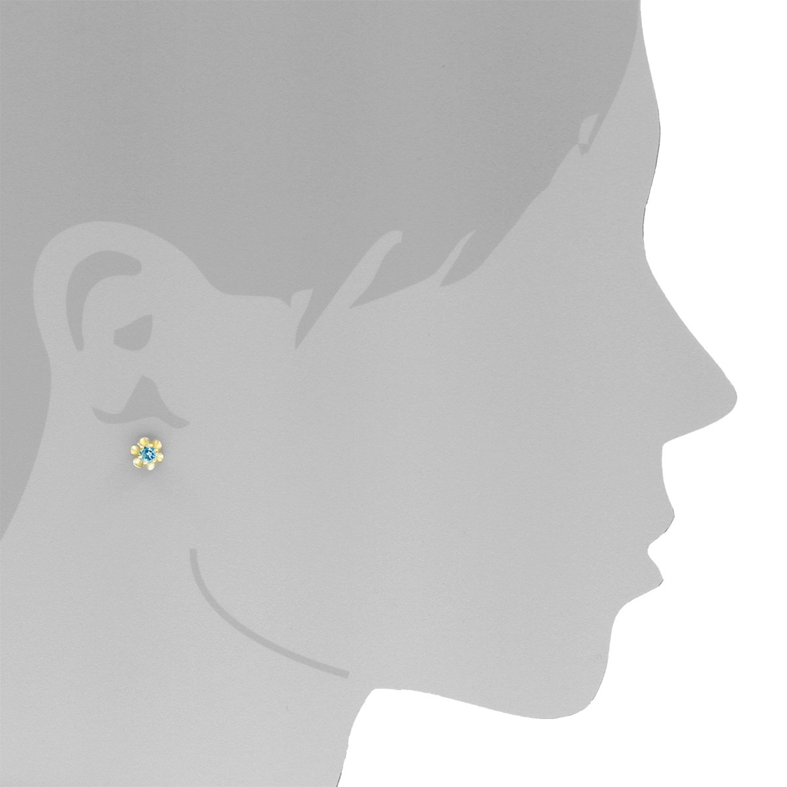 OSTSEE-SCHMUCK Paar Ohrstecker »Ostsee-Schmuck Ohrstecker Pia 4 mm Ohrstecker Pia 4 mm«, (2 tlg.)
