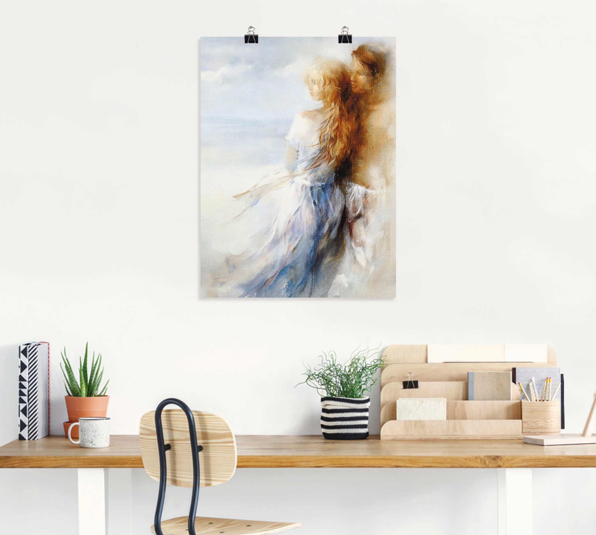 Artland Wandbild »Zusammen«, Paar, (1 St.), als Leinwandbild, Poster in verschied. Größen