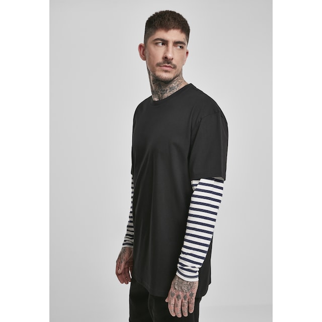 URBAN CLASSICS T-Shirt »Herren Oversized Double Layer Striped LS Tee«, (1  tlg.) ▷ bestellen | BAUR