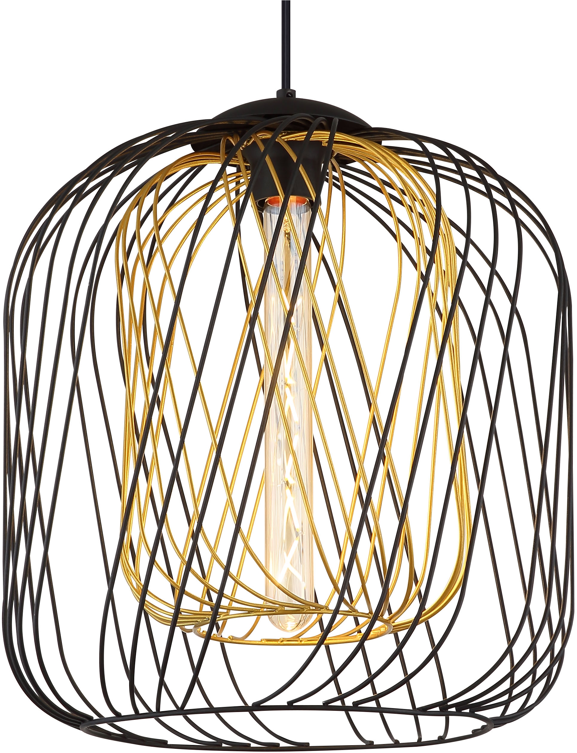 GLOBO LIGHTING Hängeleuchte »DICHTI«, Leuchtmittel E27 | ohne Leuchtmittel, Hängelampe/Pendelleuchte/Esszimmer/Wohnzimmer/Esstisch