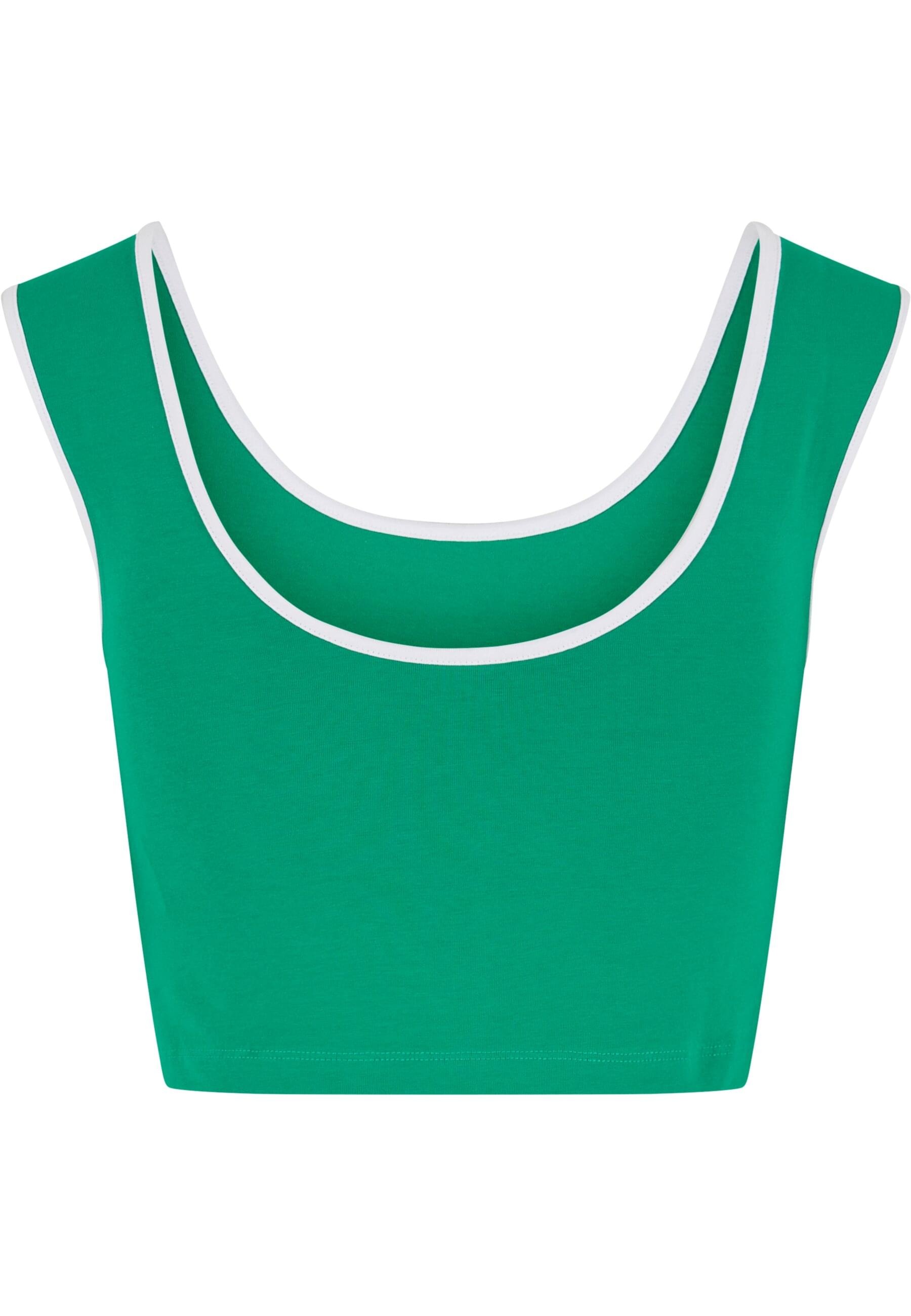 URBAN CLASSICS T-Shirt »Urban Classics Ladies Contrast Cropped Top«, (1 tlg.)