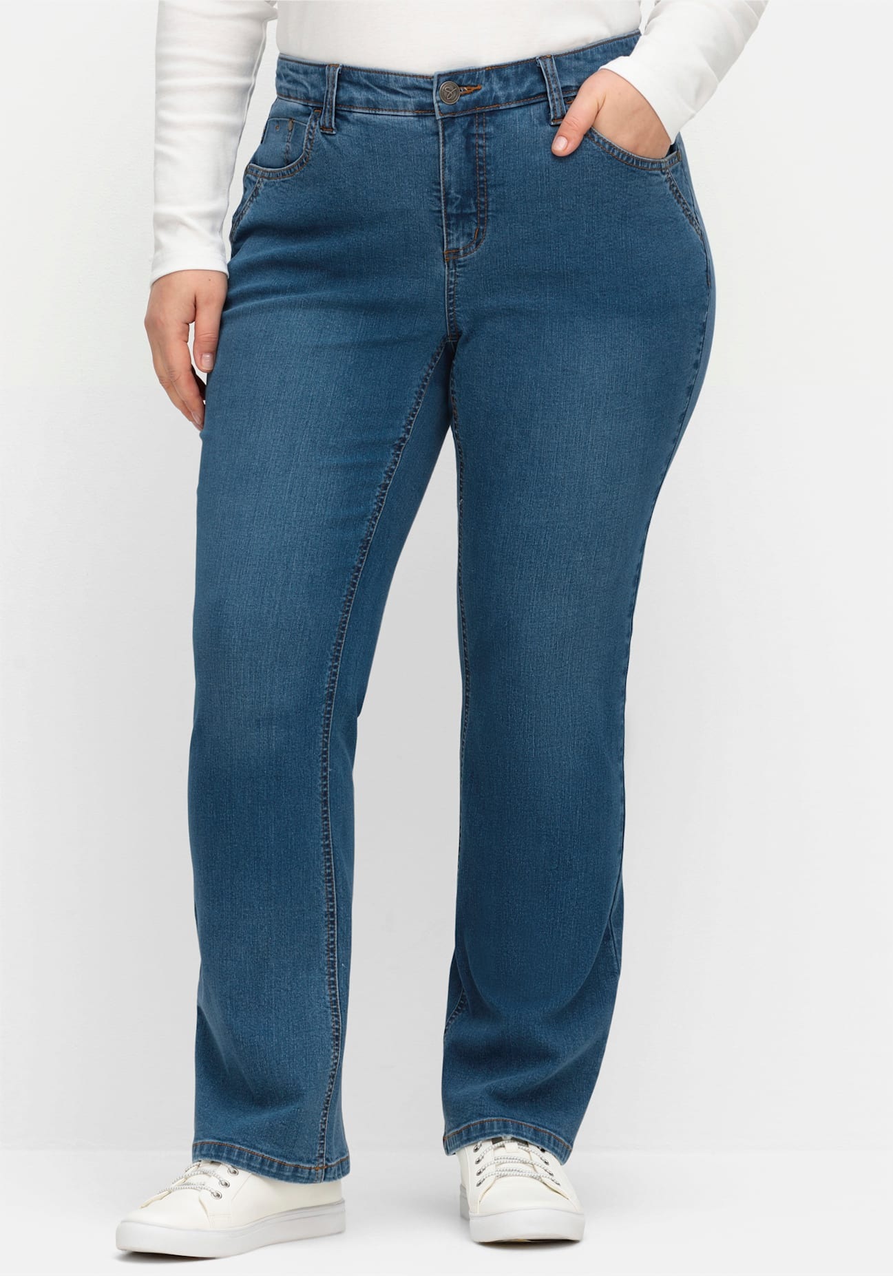 Sheego 3/4-Jeans, (1 tlg.) günstig online kaufen