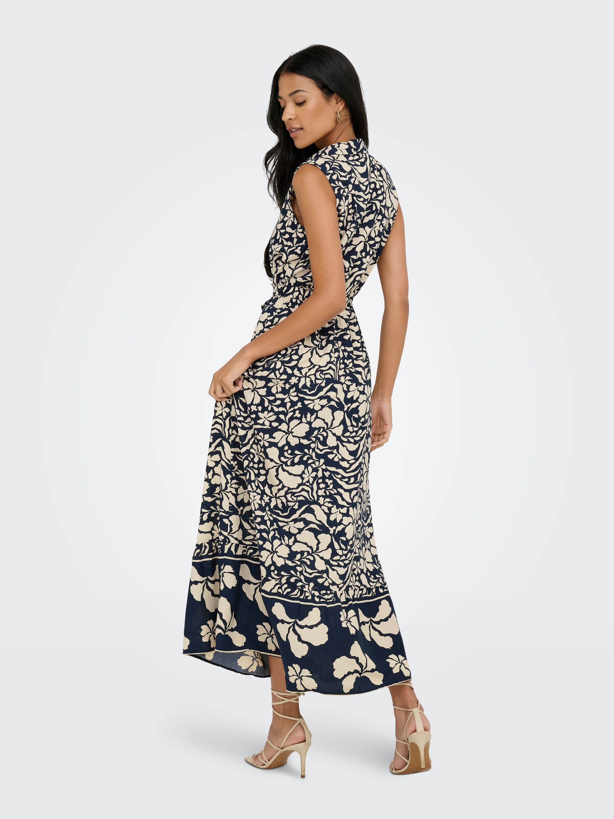 ONLY Maxikleid "ONLVIBE LIFE S/L SHIRT LONG DRESS WVN" günstig online kaufen