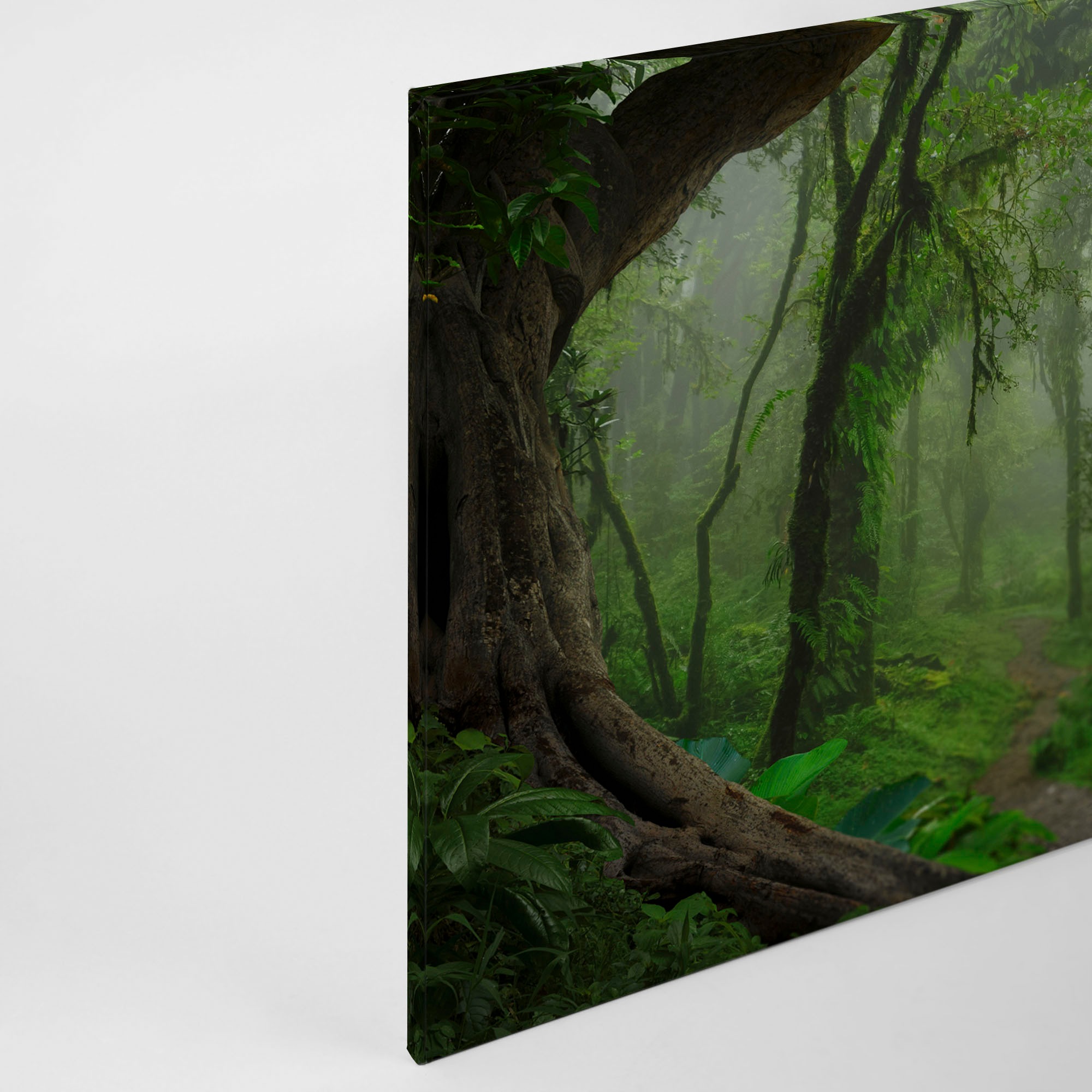 A.S. Création Leinwandbild »Tropical Forest«, Kunst-Gemälde-Kinder, (1 St.), Tropischer Wald Keilrahmen Natur Leinwand-Bild Wohnzimmer modern Wand