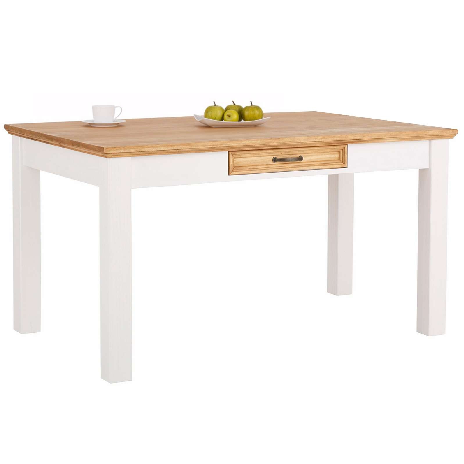 OTTO home Esstisch "Selma" mit Schublade, aus massivem Kiefernholz, Breite günstig online kaufen
